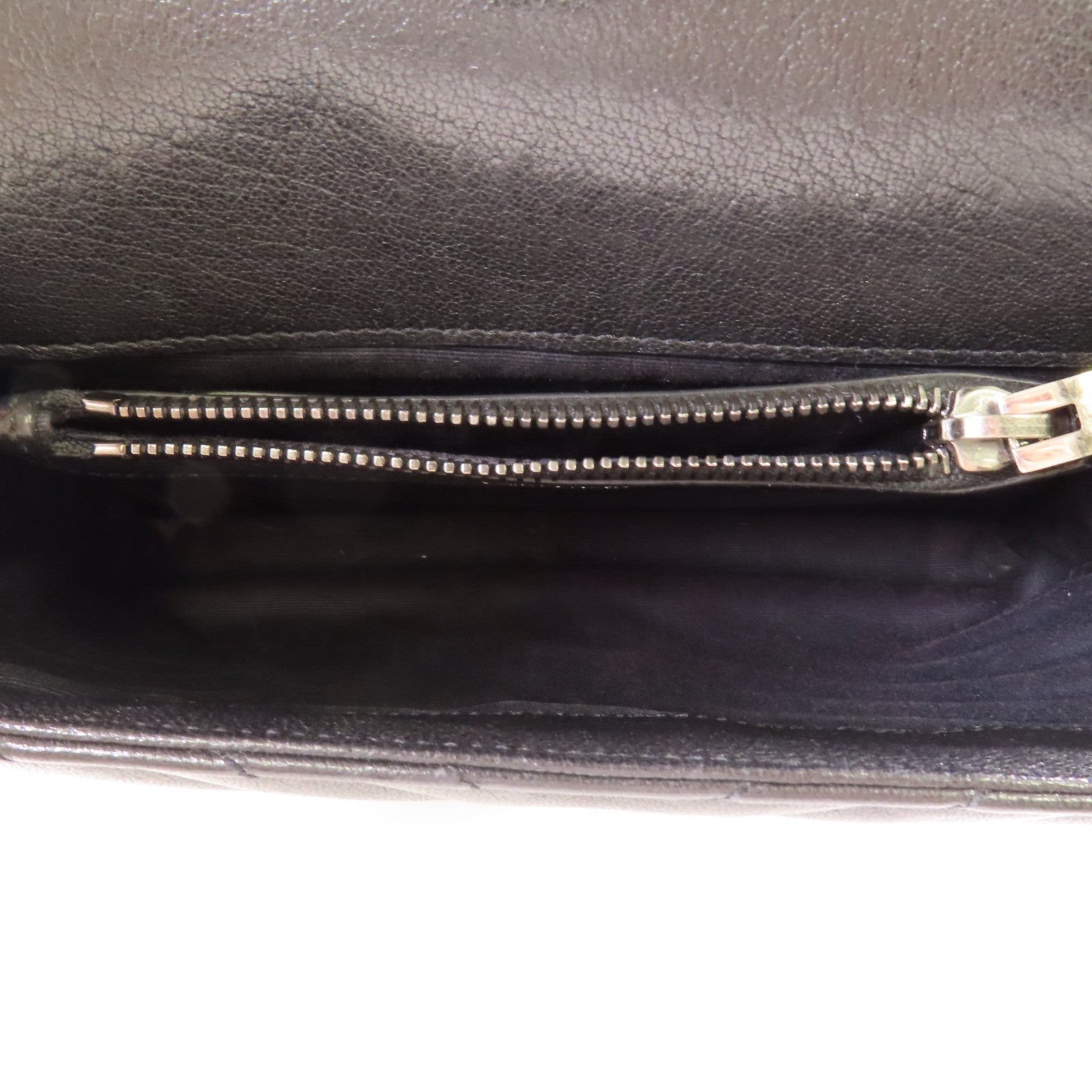 SAINT LAURENT 牛皮皮革Chain 2 Way Bag銀扣鏈帶手挽肩背兩用袋