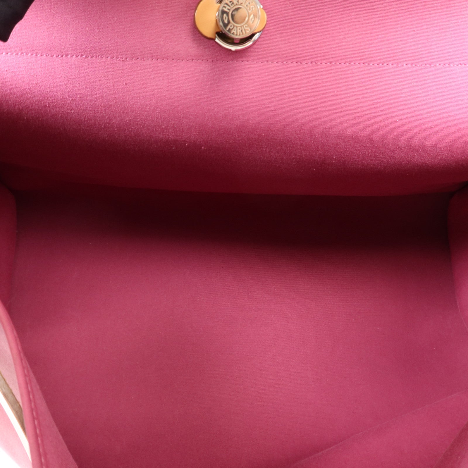 HERMES 帆布Herbag 50銀扣手挽肩背兩用袋Tosca