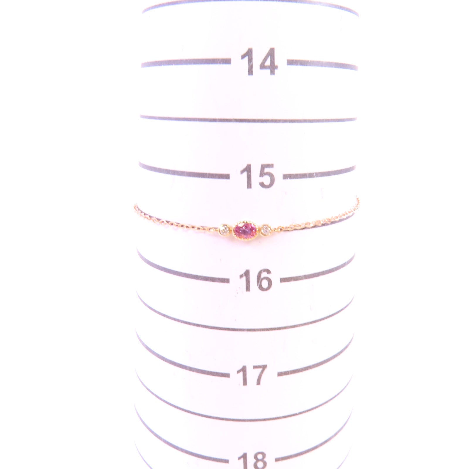 JEWELRY 18K玫瑰金/粉紅藍寶石/鑽石Pink Sapphire Diamond Bracelet手鏈