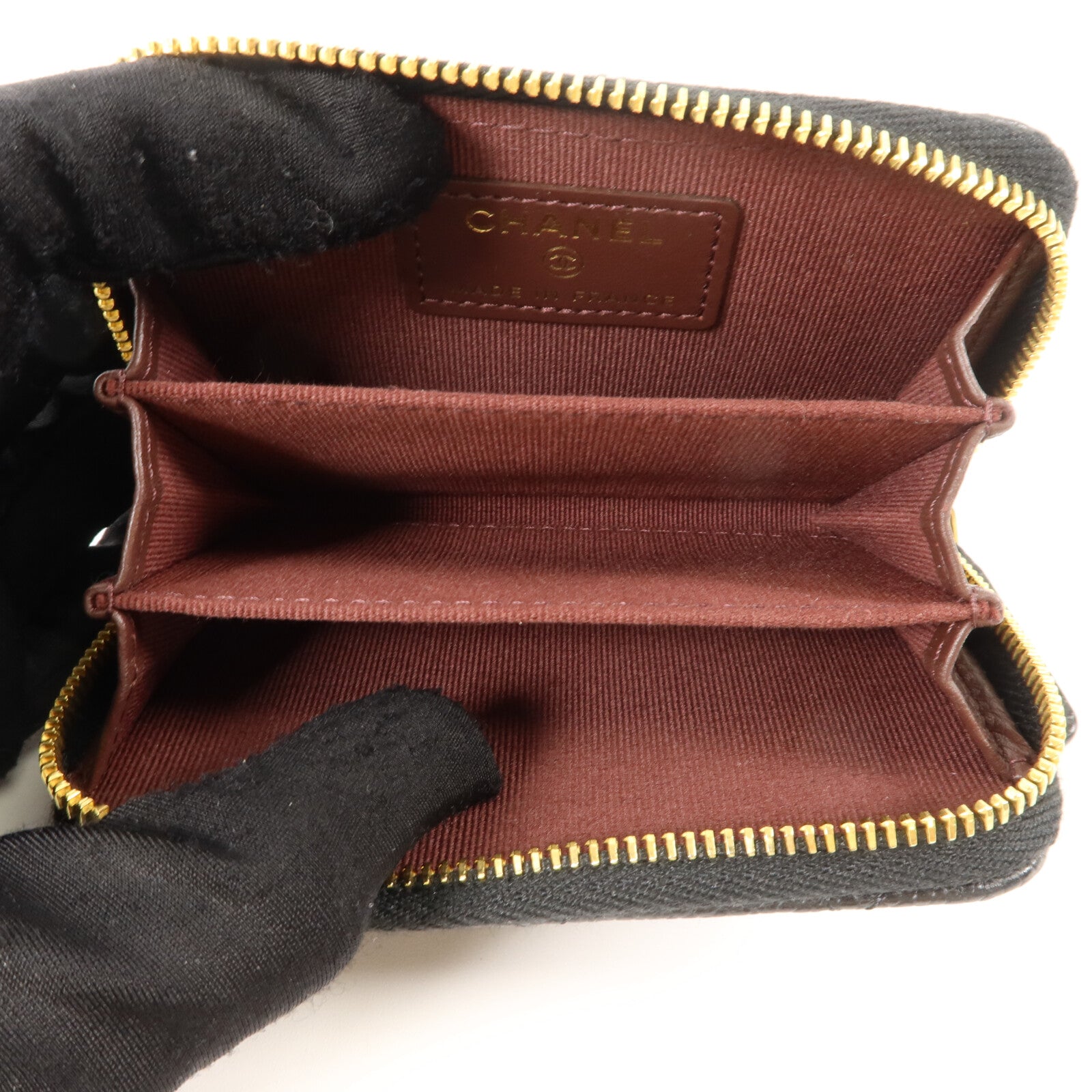 CHANEL 牛皮皮革Classic Zipped Coin Purse零錢包