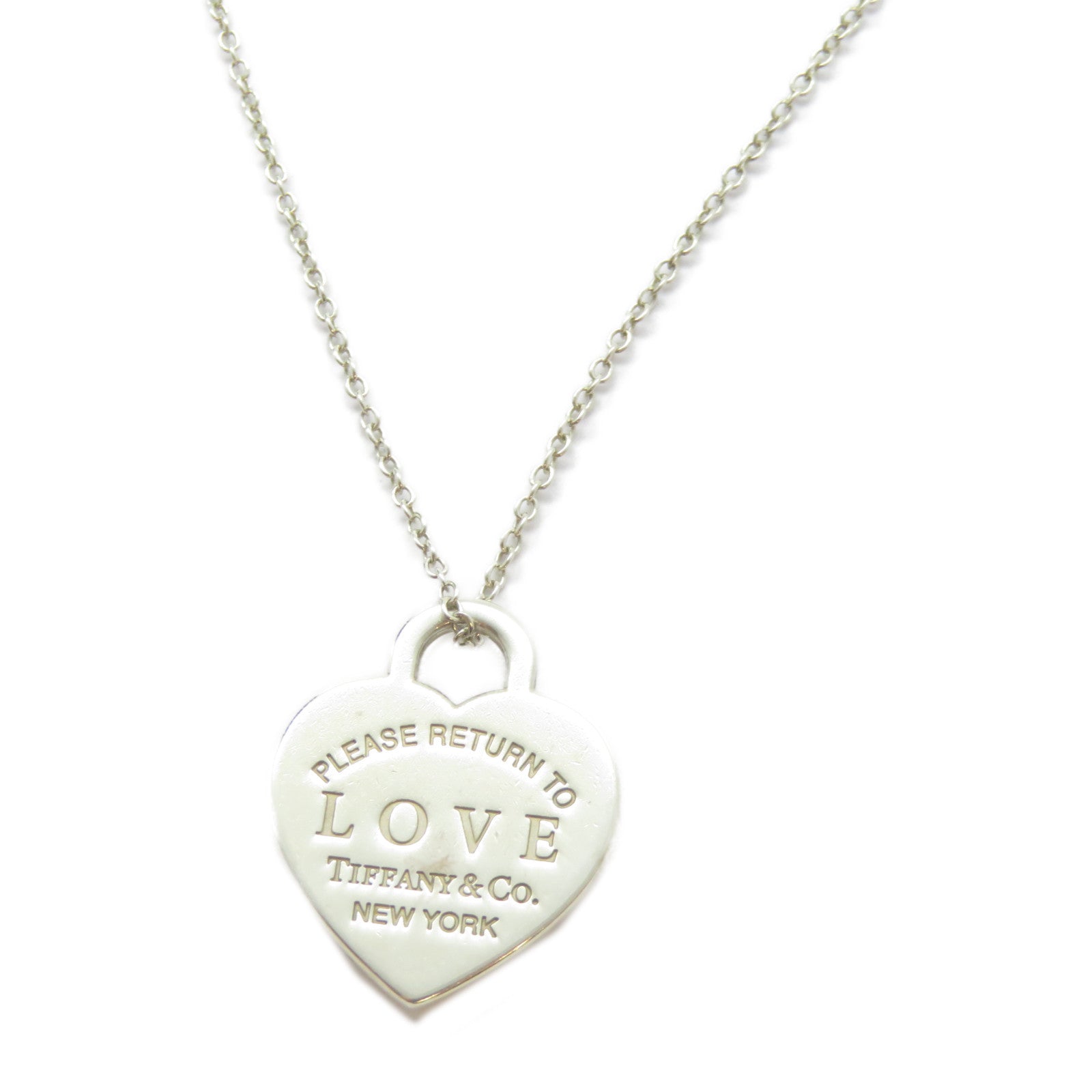TIFFANY＆CO 925純銀Love Heart Necklace項鍊