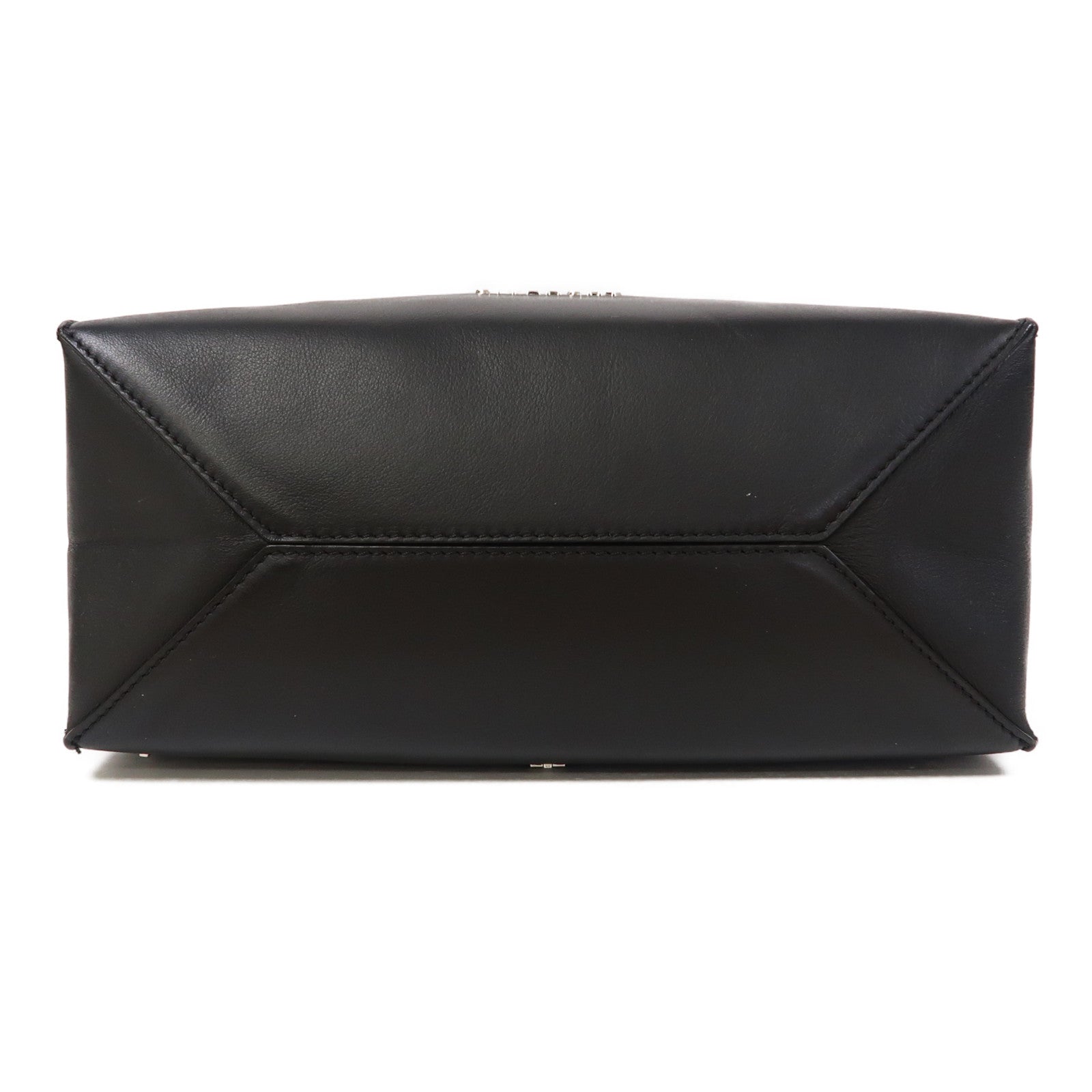 GIVENCHY 牛皮皮革2 Way Shoulder銀扣手挽肩背兩用袋黑色