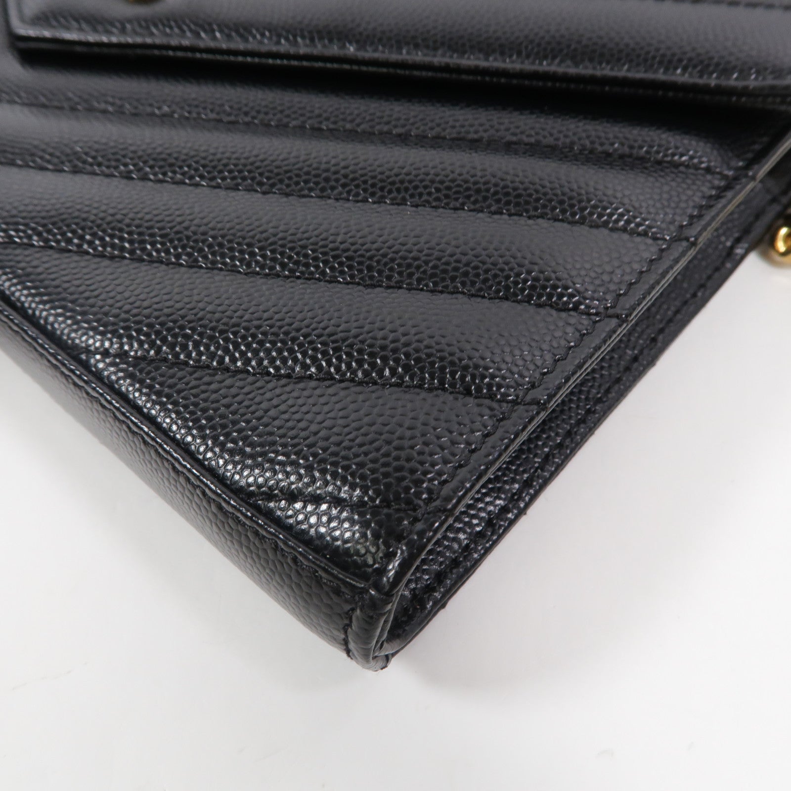 SAINT LAURENT 牛皮皮革Cassandre Envelope鏈帶肩背袋
