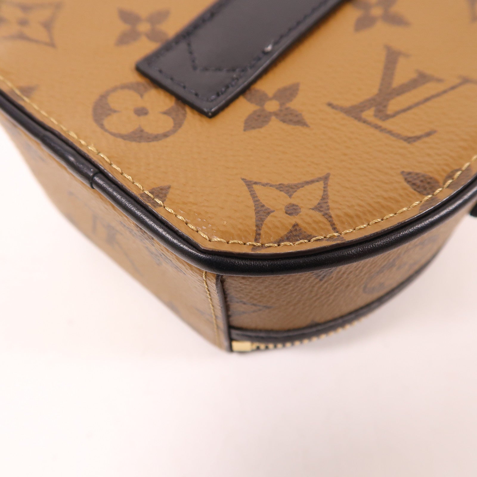 LOUIS VUITTON 【激減優惠】Monogram Reverse Mini Boite Chapeau金扣手挽肩背兩用袋