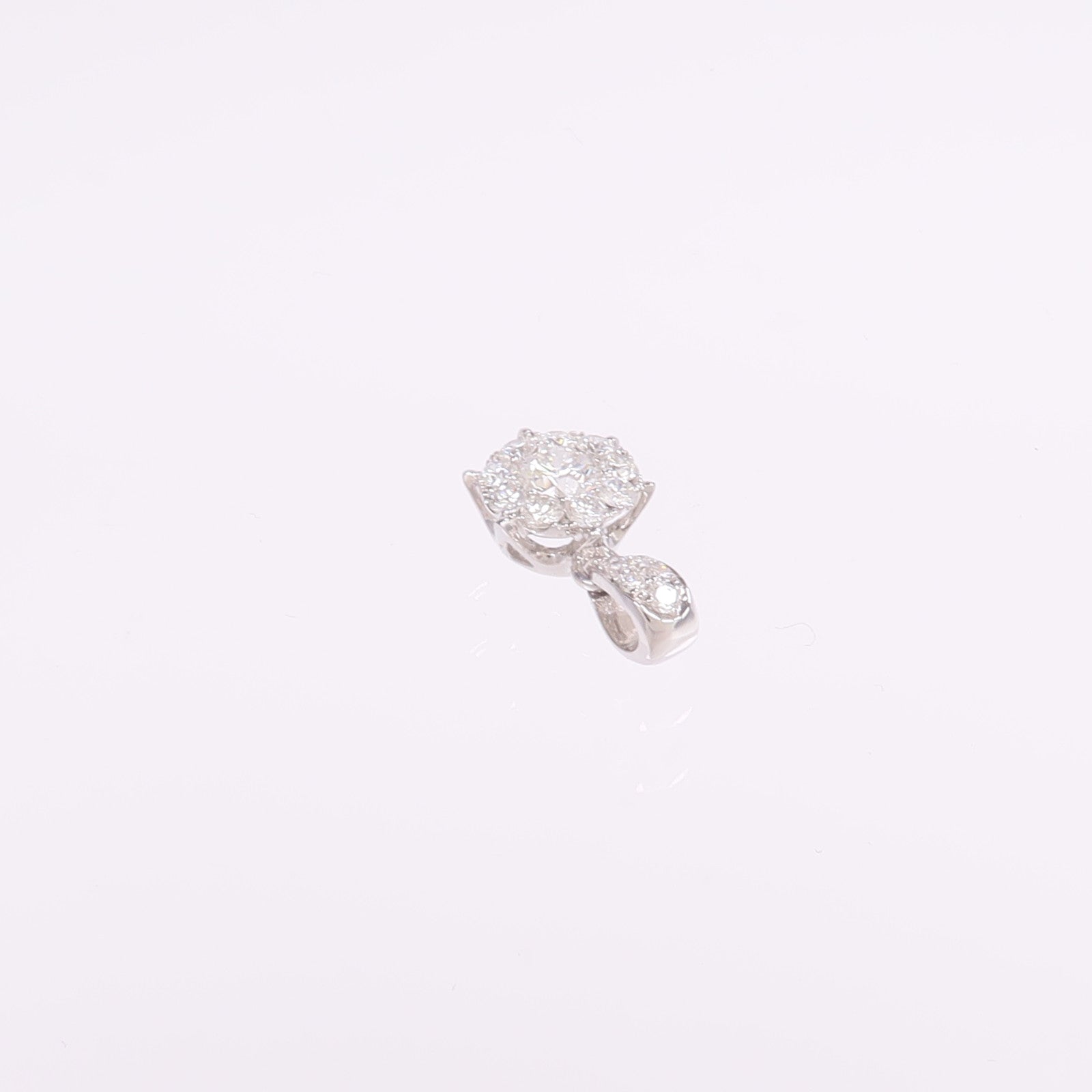 JEWELRY 18K白金Diamond Pendant Top鑽石吊墜