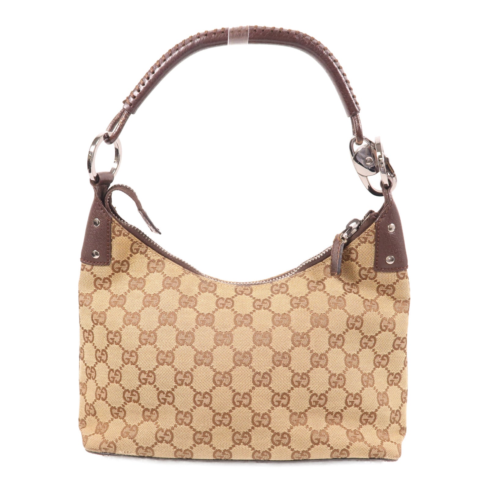 GUCCI 帆布Tote Bag銀扣手挽袋