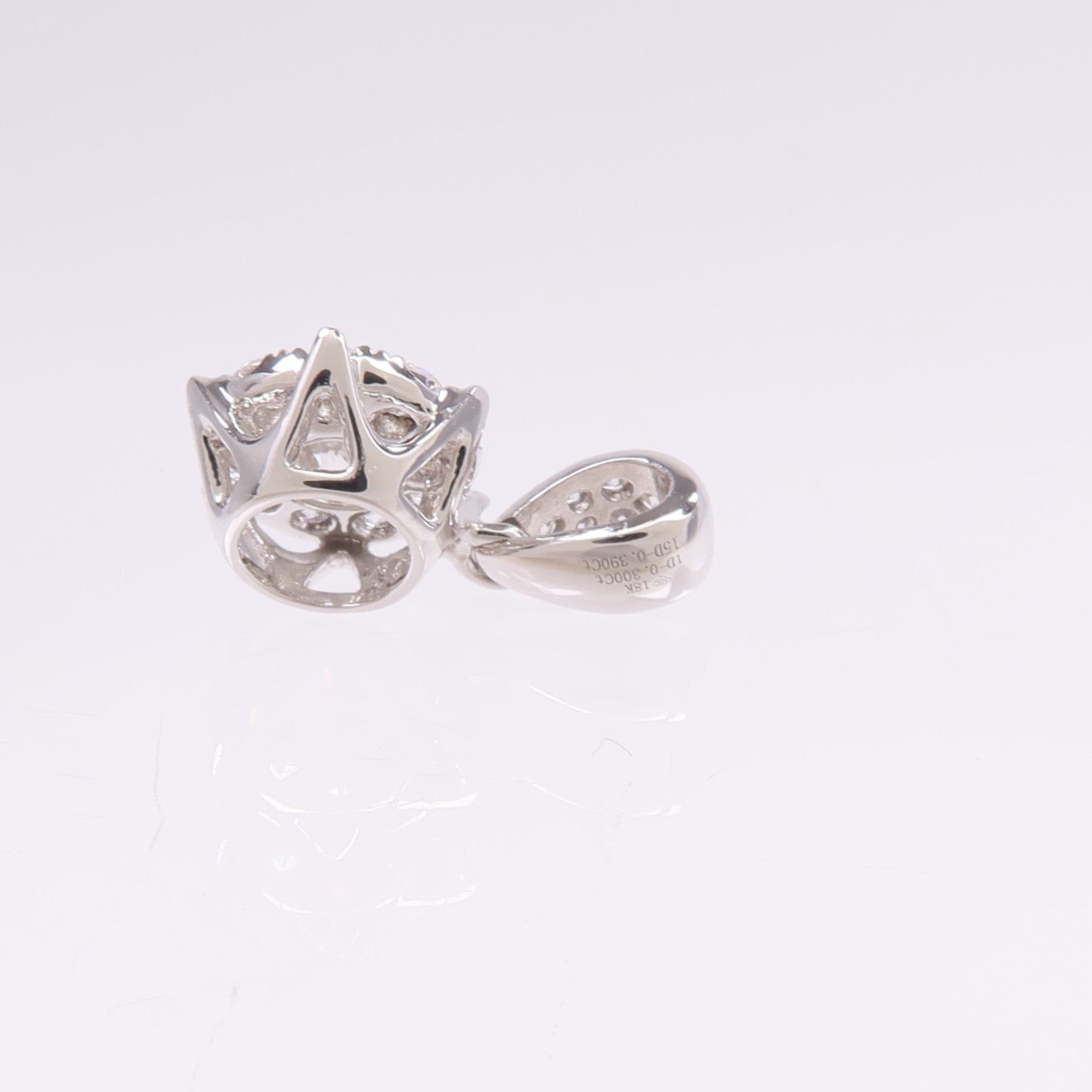 JEWELRY 18K白金Diamond Pendant Top鑽石吊墜