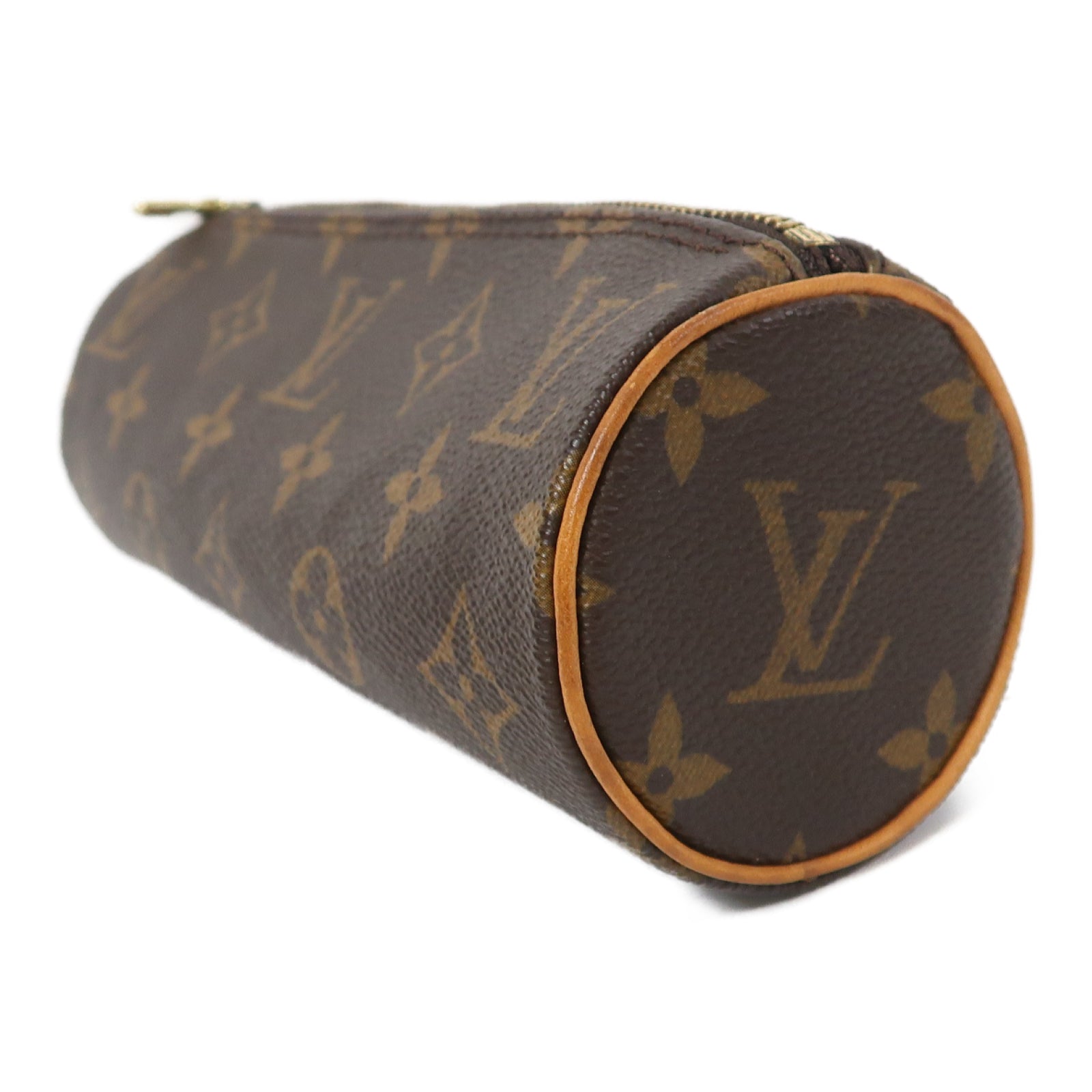 LOUIS VUITTON Monogram Pencil Case金扣筆袋啡色