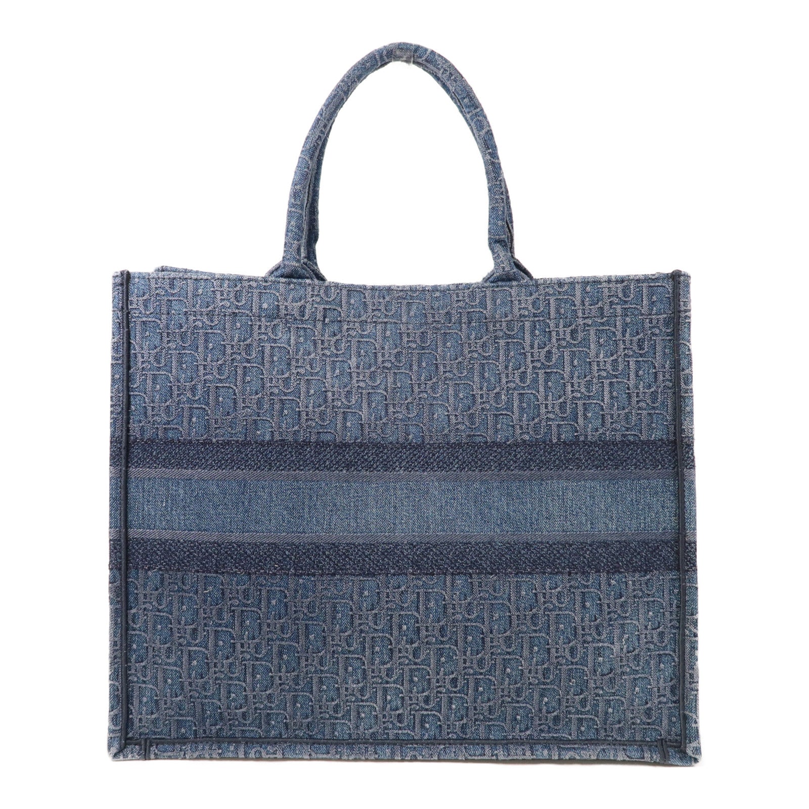 Dior 帆布Book Tote Large手挽袋藍色