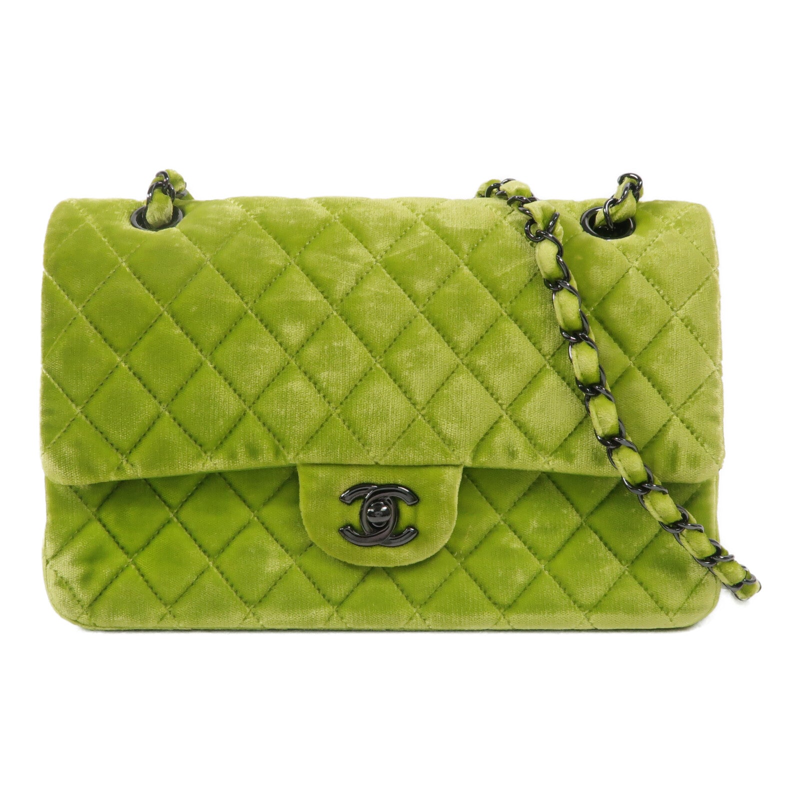 CHANEL 天鵝絨Classic 25鏈帶肩背袋