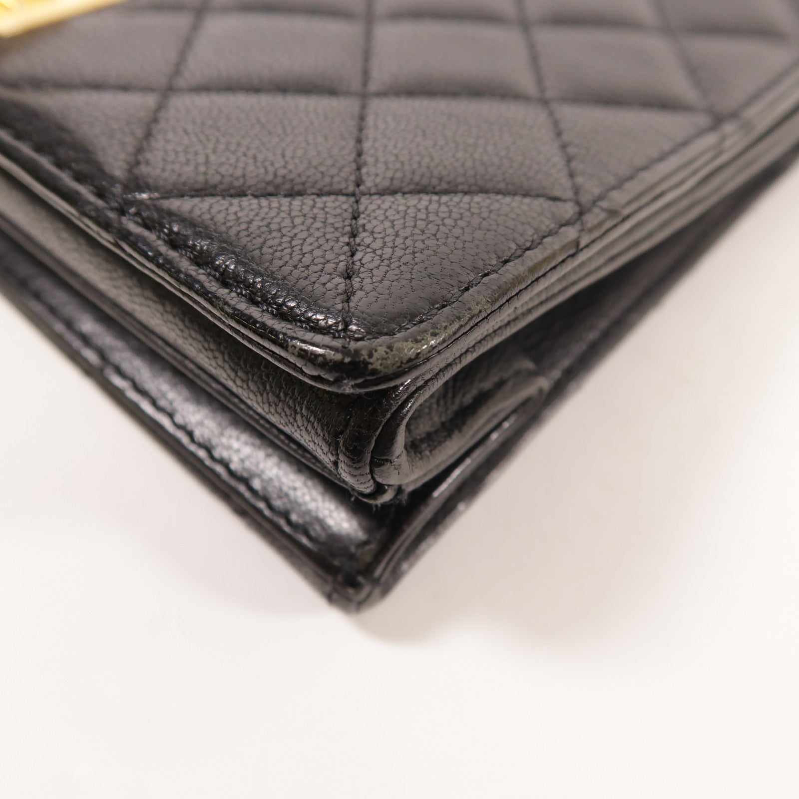 CHANEL 牛皮皮革2.55金扣鏈帶手挽肩背兩用袋