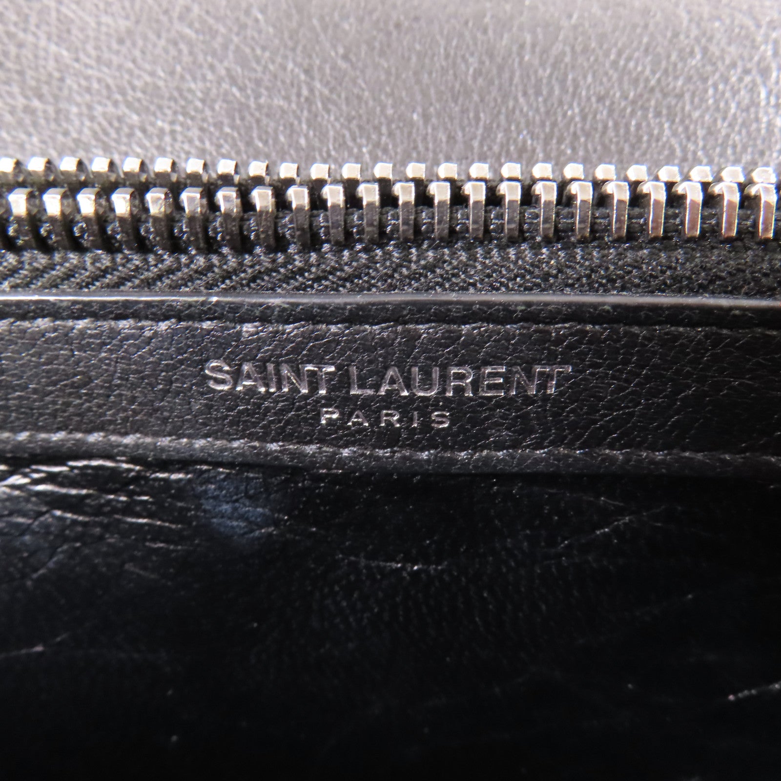 SAINT LAURENT 牛皮皮革Chain 2 Way Bag銀扣鏈帶手挽肩背兩用袋
