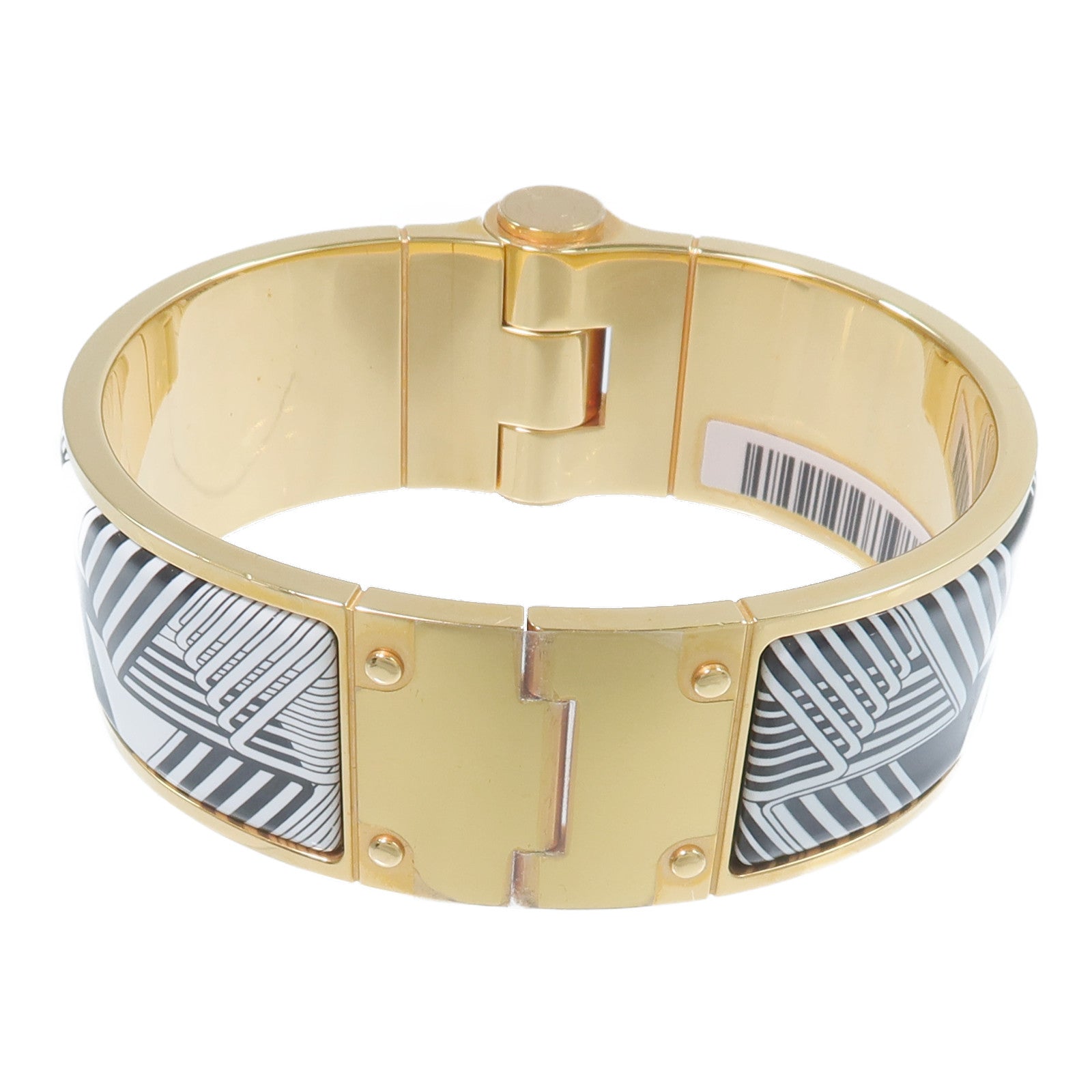 HERMES 金屬/琺瑯Charniere Wide Bangle手鐲