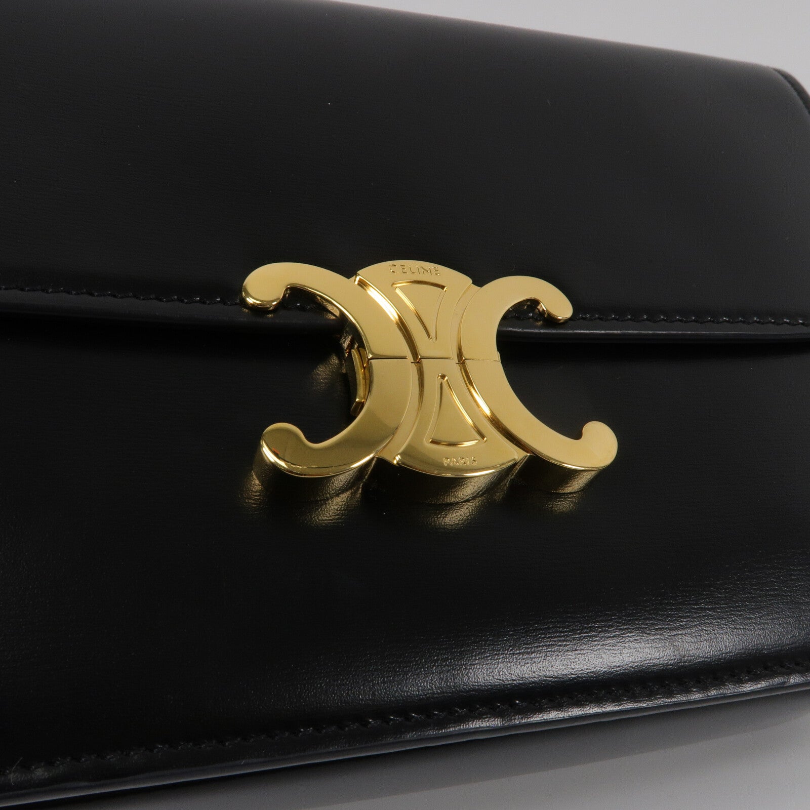 CELINE 牛皮皮革Classique Triomphe肩背袋