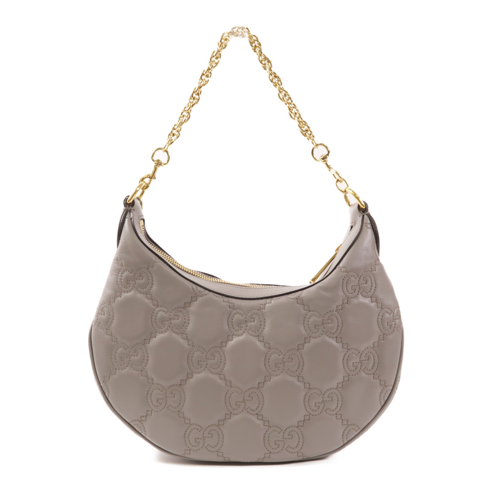 GUCCI 牛皮皮革GG Matelasse金扣鏈帶手挽肩背兩用袋