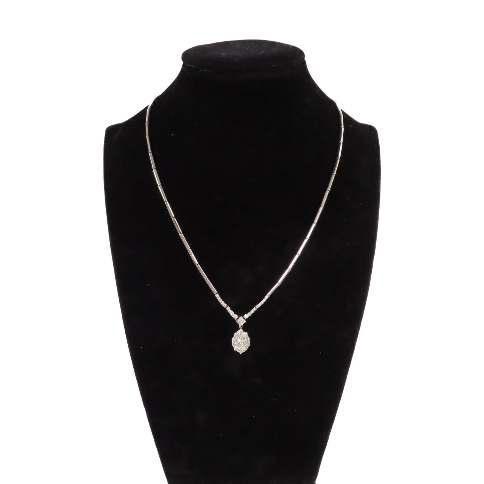 JEWELRY 18K白金/14K白金Diamond Necklace 0.76ct/0.88ct/0.55ct鑽石項鍊