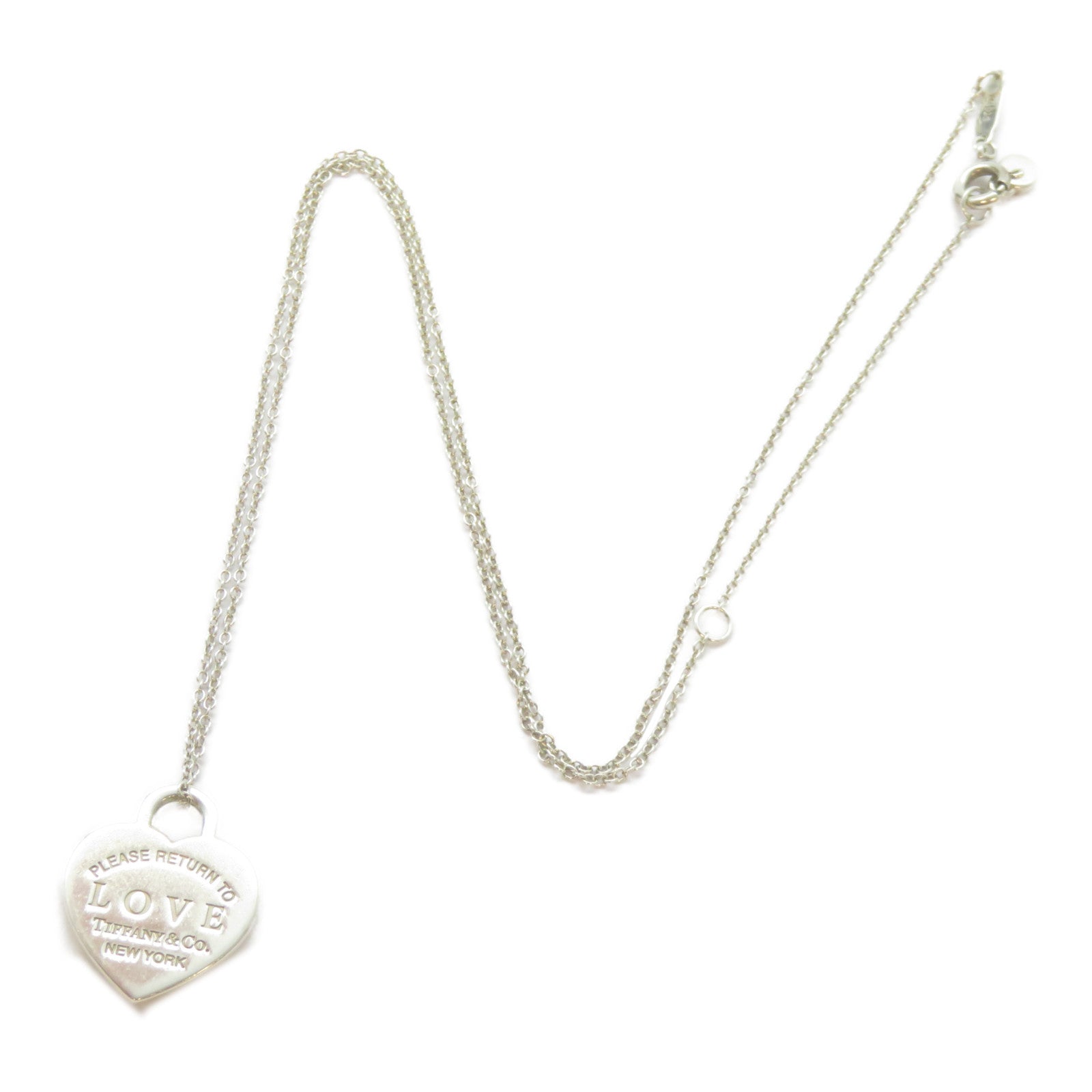 TIFFANY＆CO 925純銀Love Heart Necklace項鍊