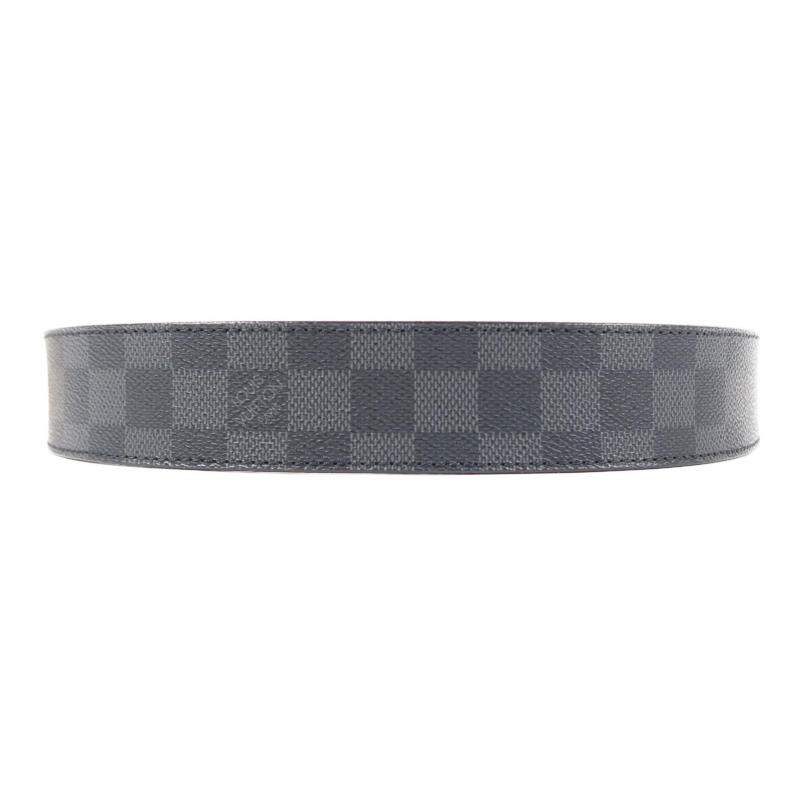 LOUIS VUITTON Damier Graphite Belt 90cm皮帶黑色/灰色