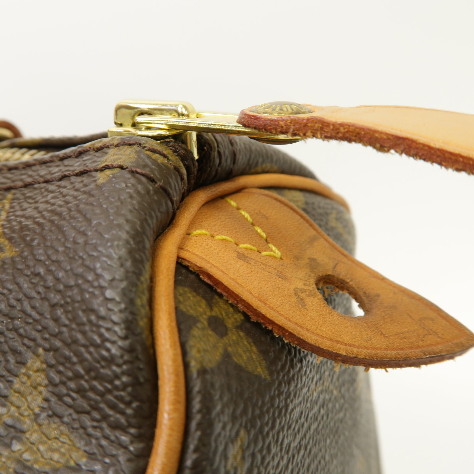 LOUIS VUITTON 【清倉大減價】Monogram Speedy 30 Hand Bag金扣手挽袋啡色
