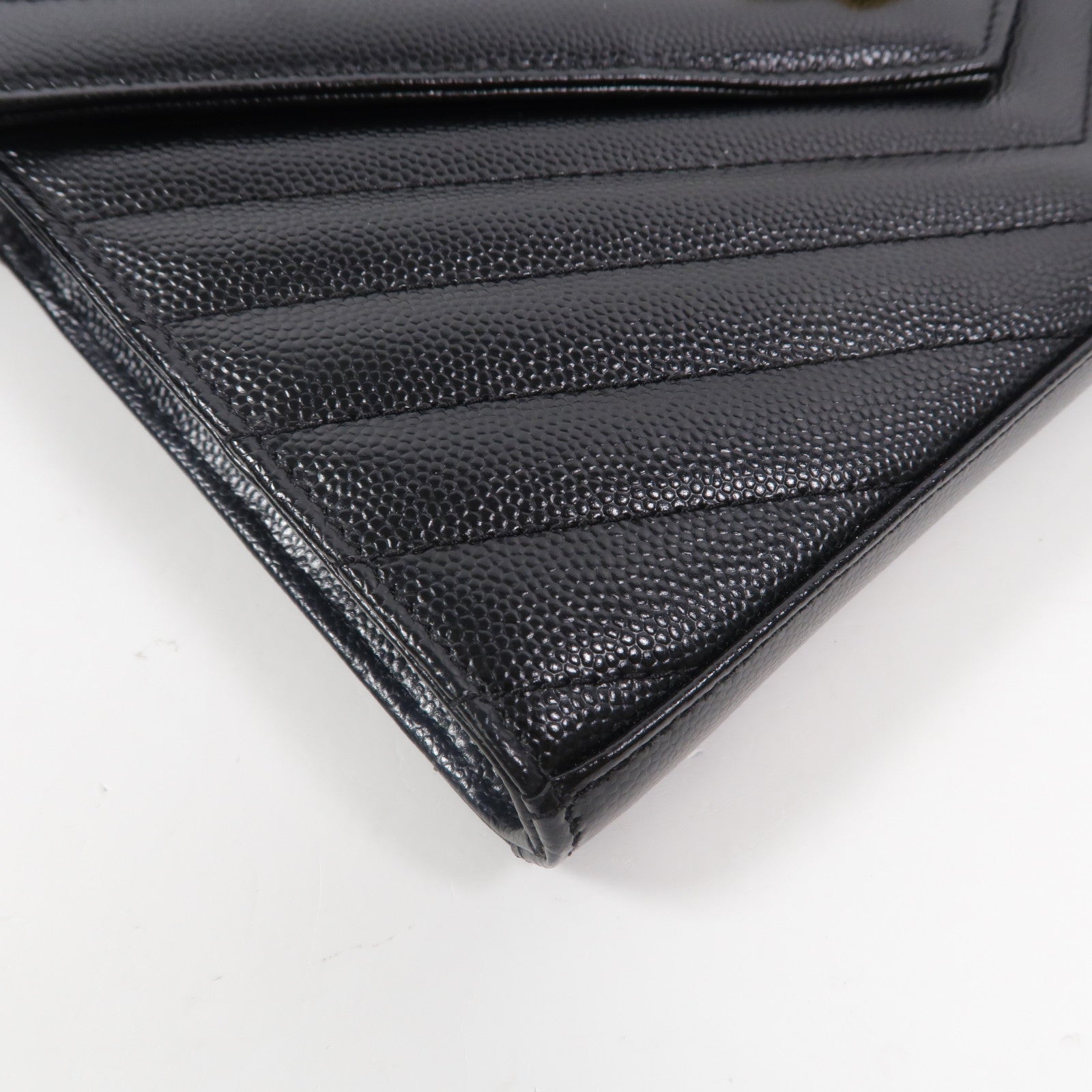 SAINT LAURENT 牛皮皮革Cassandre Envelope鏈帶肩背袋