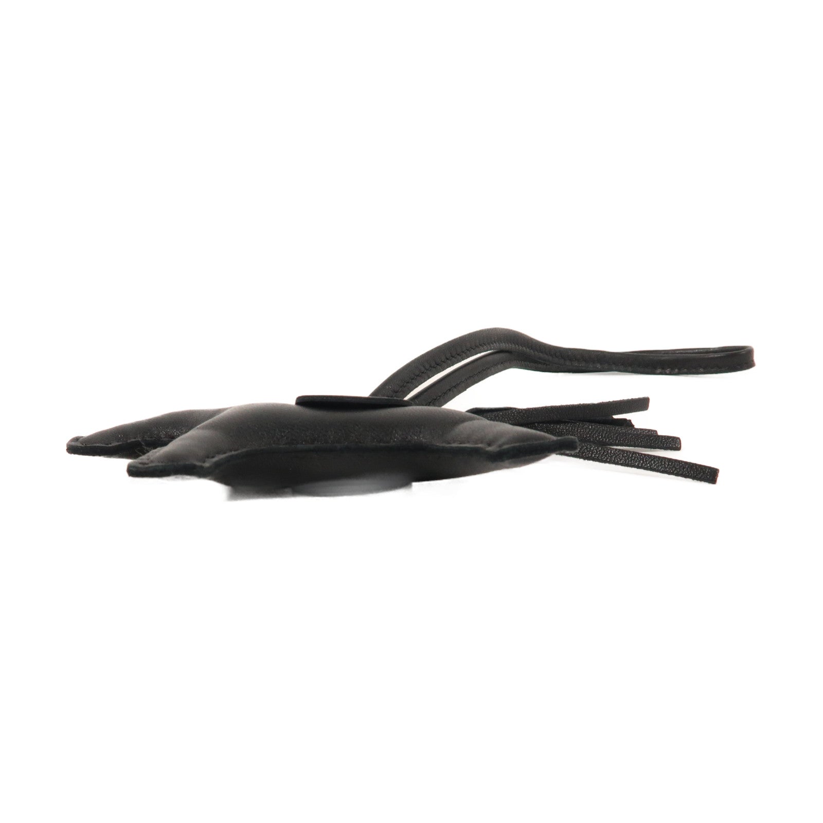 HERMES Swift皮革Rodeo PM掛飾So Black/黑色