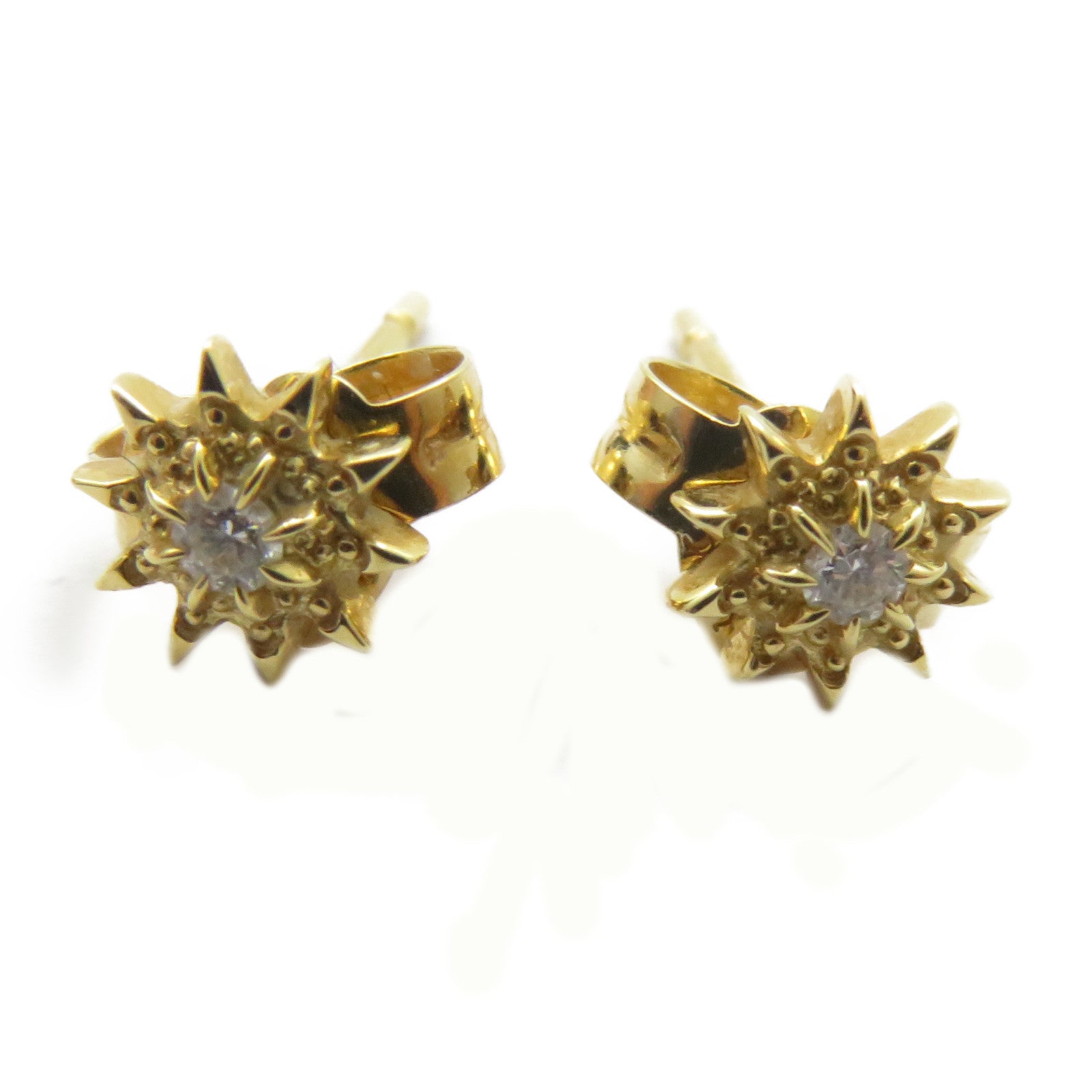 JEWELRY 18K黃金Diamond Earrings 0.02ct鑽石耳環