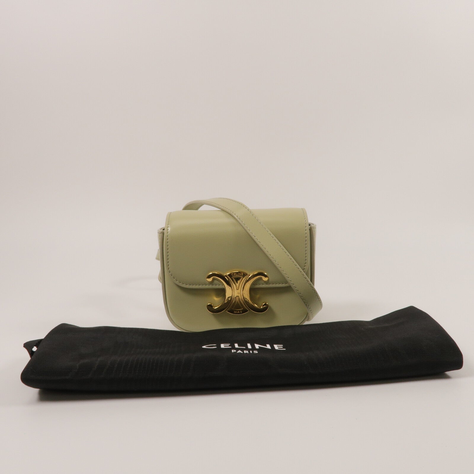 CELINE 牛皮皮革Mini Claude肩背袋
