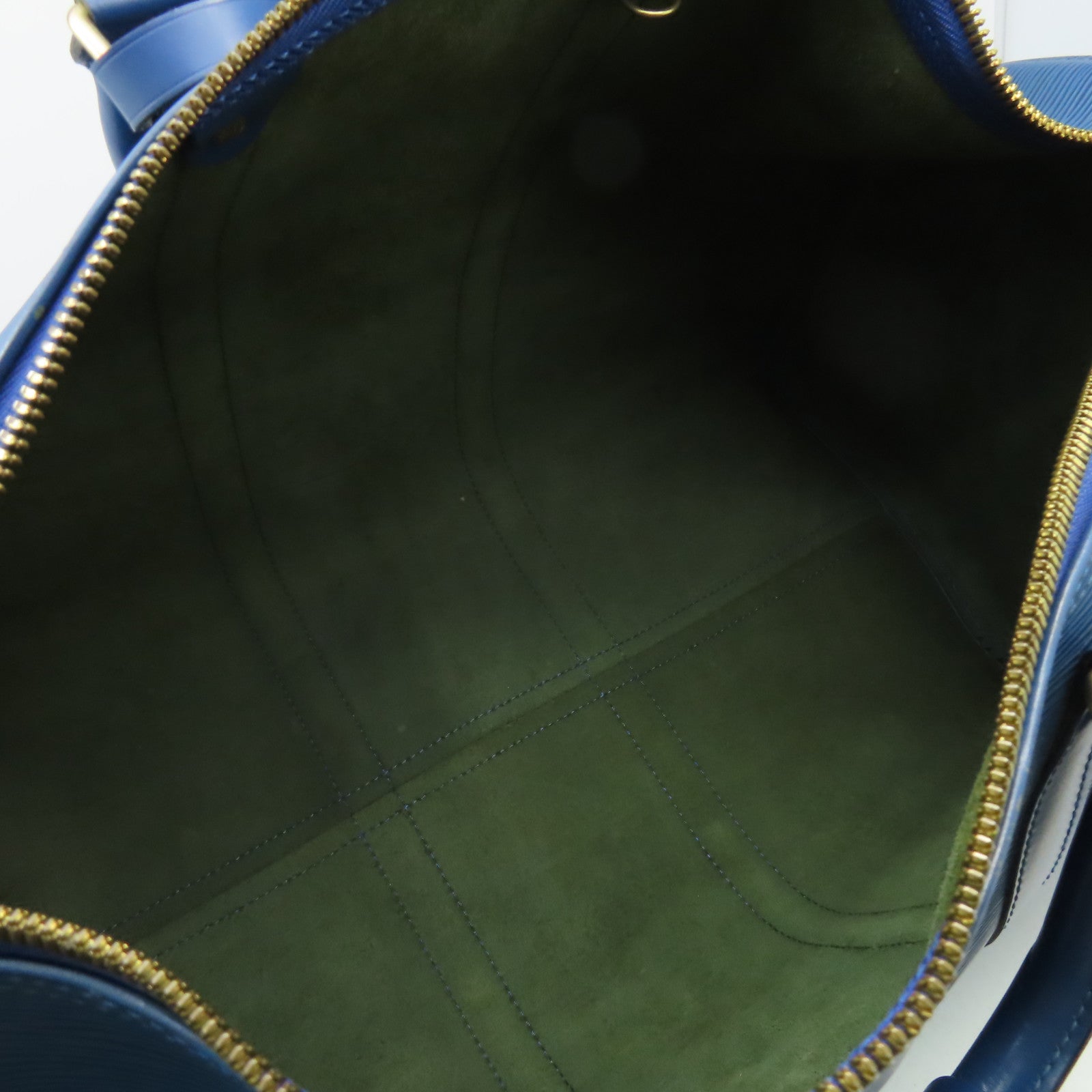 LOUIS VUITTON 【激減優惠】Epi Keepall 45金扣波士頓包藍色