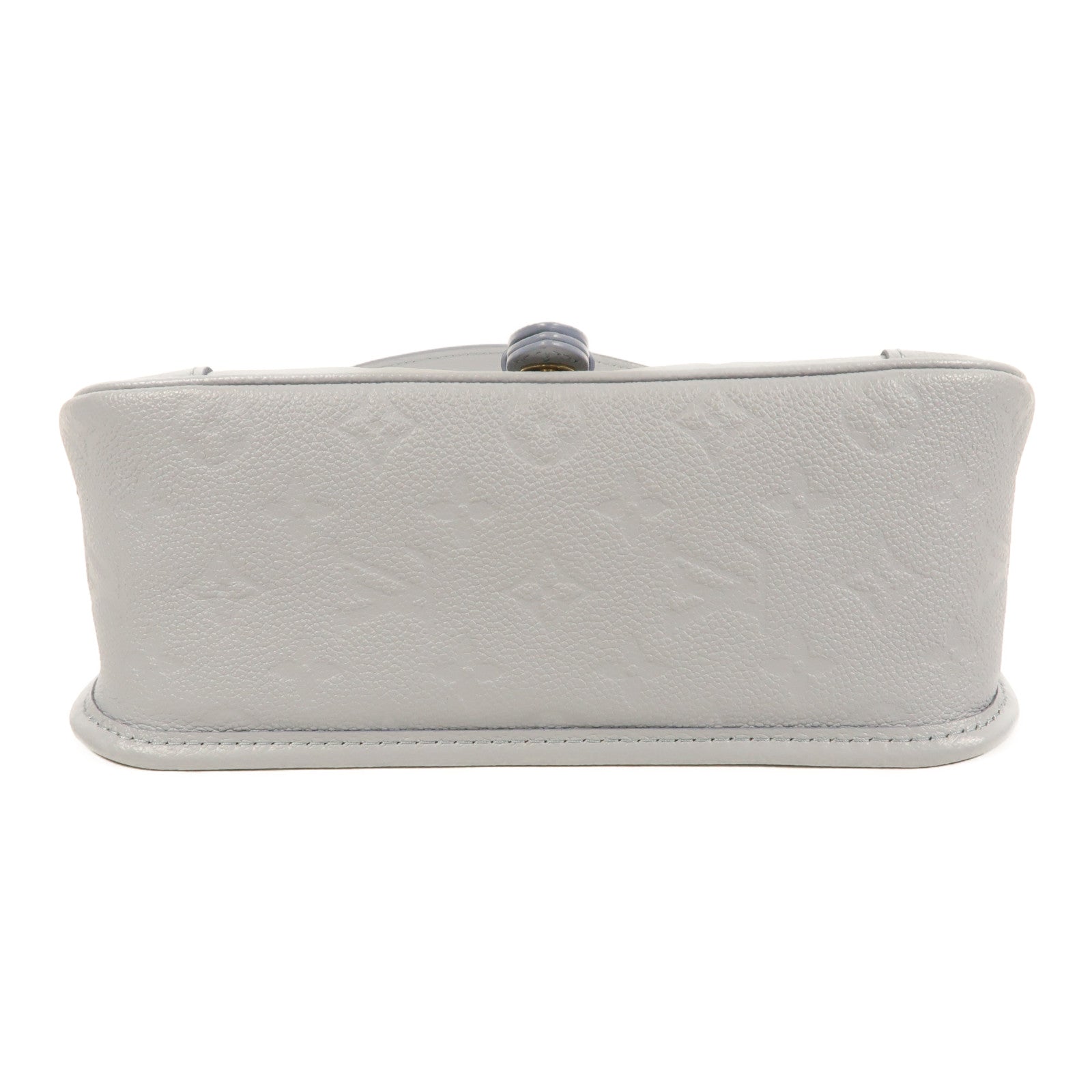 LOUIS VUITTON Monogram Empreinte Diane金扣肩背袋淺藍色
