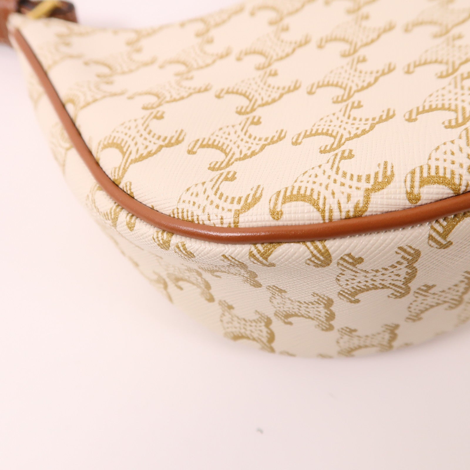 CELINE 塗層帆布Ava Bag金扣肩背袋