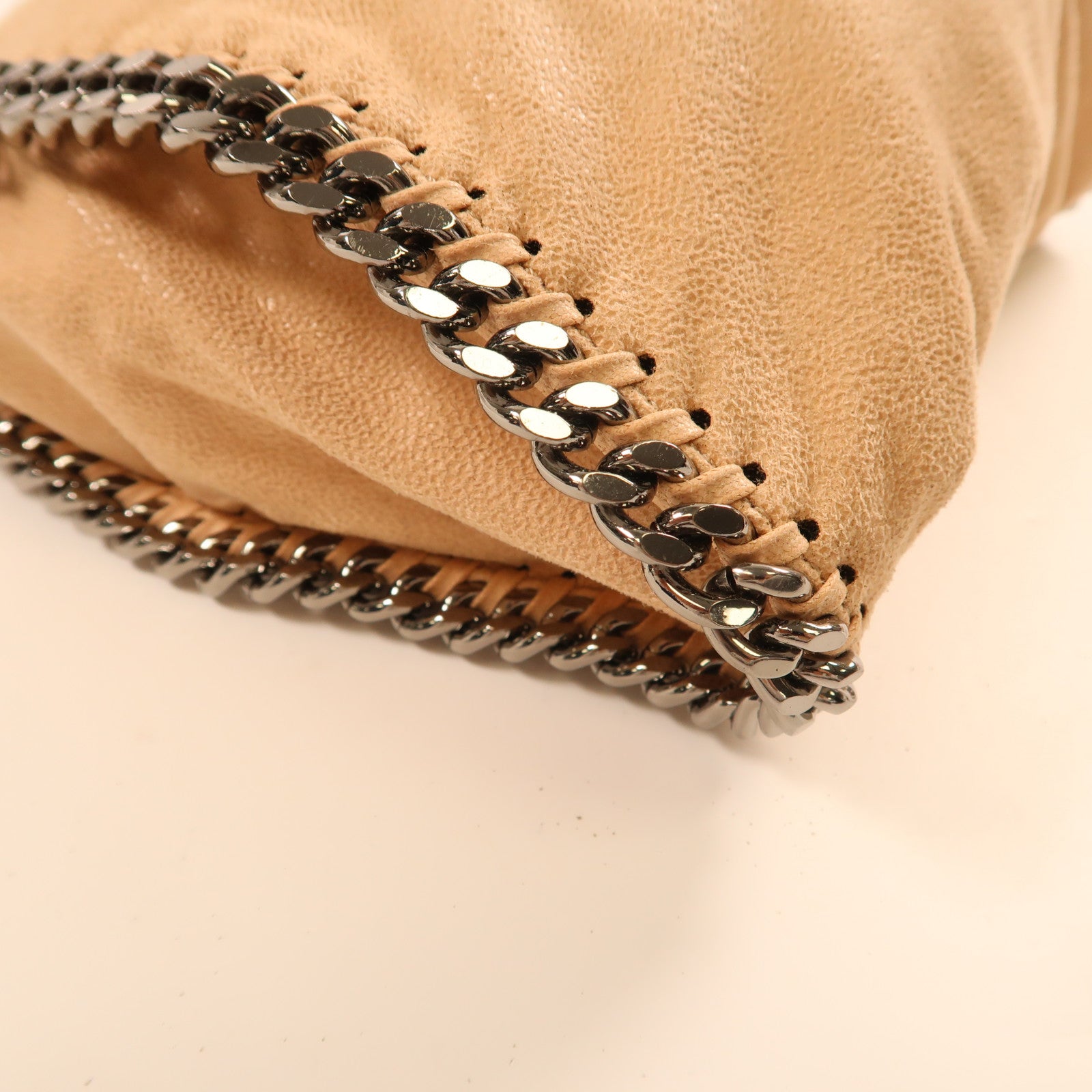 SELECTION Shaggy Deer Fabric Stella Mccartney銀扣鏈帶肩背袋粉紅色