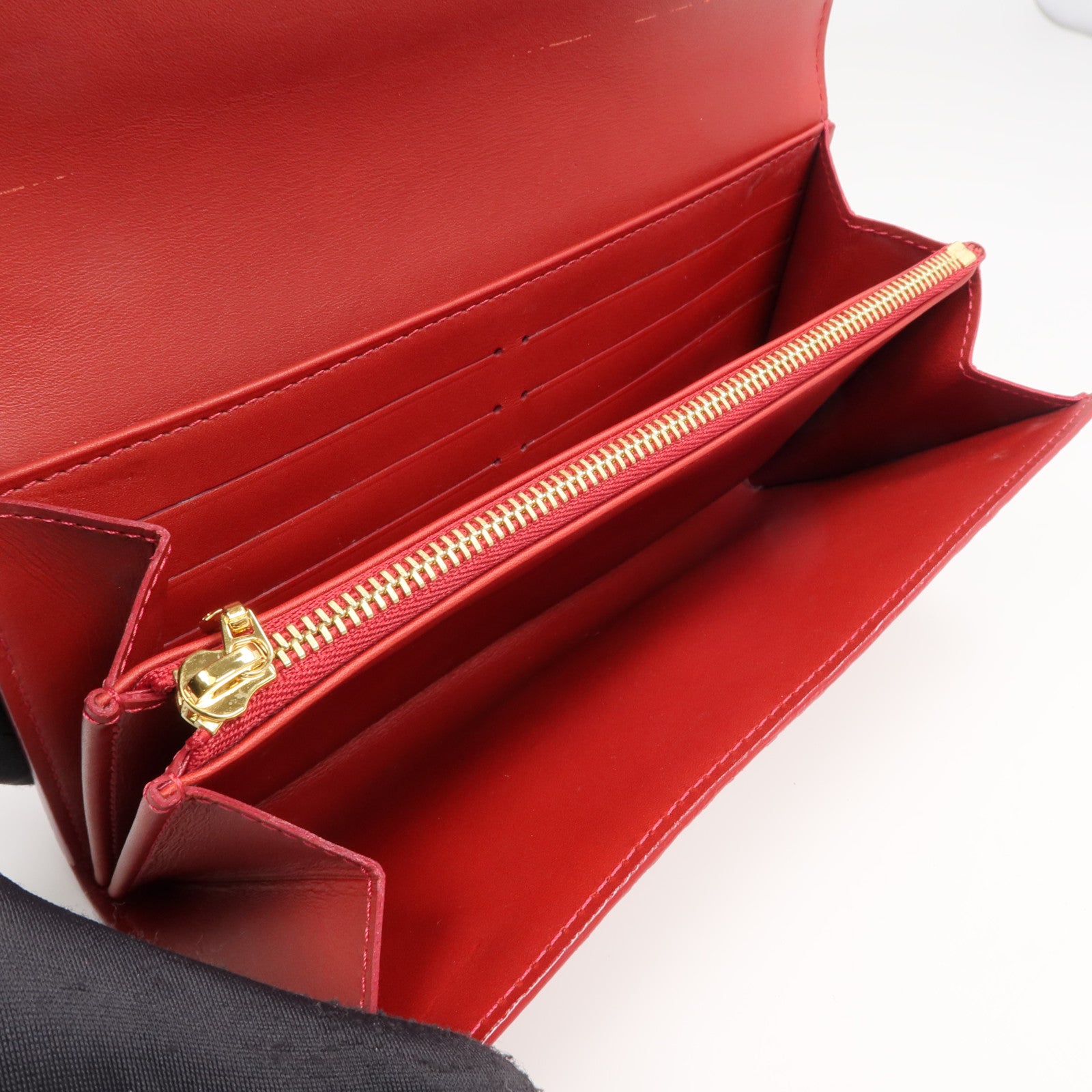 LOUIS VUITTON Monogram Vernis Portefeuille Sarah長錢包