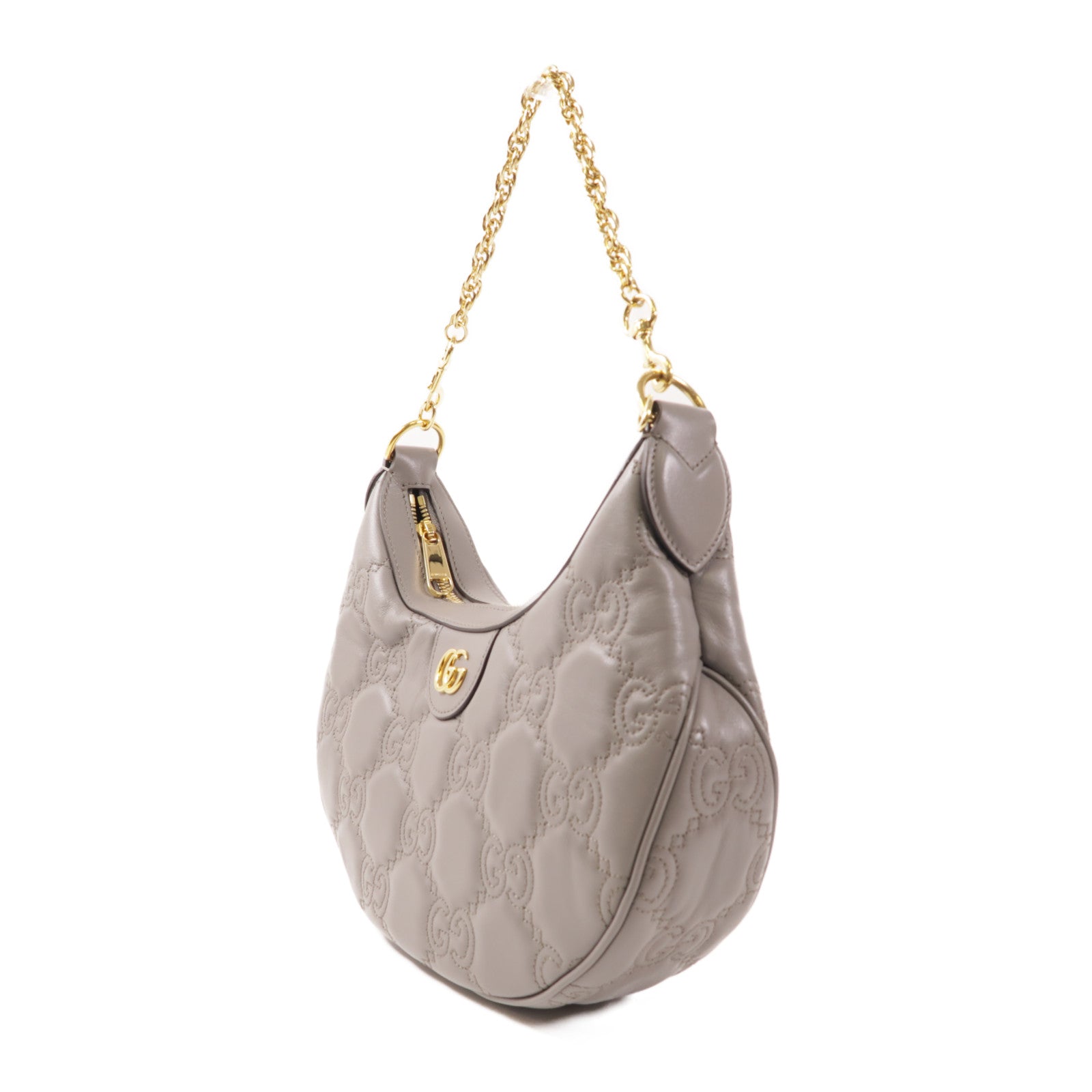 GUCCI 牛皮皮革GG Matelasse金扣鏈帶手挽肩背兩用袋