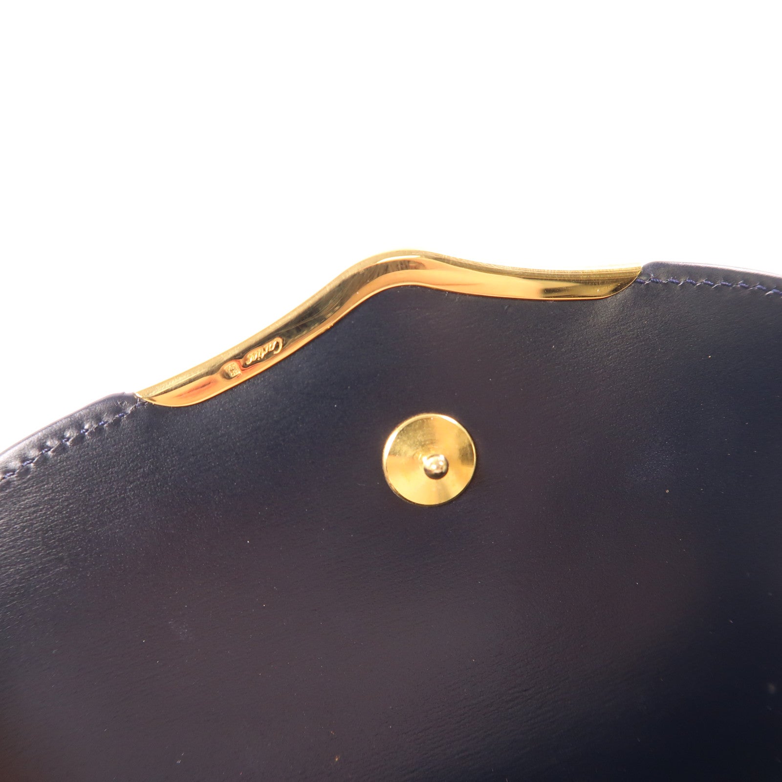 CARTIER 牛皮皮革Shoulder Bag金扣肩背袋黑色