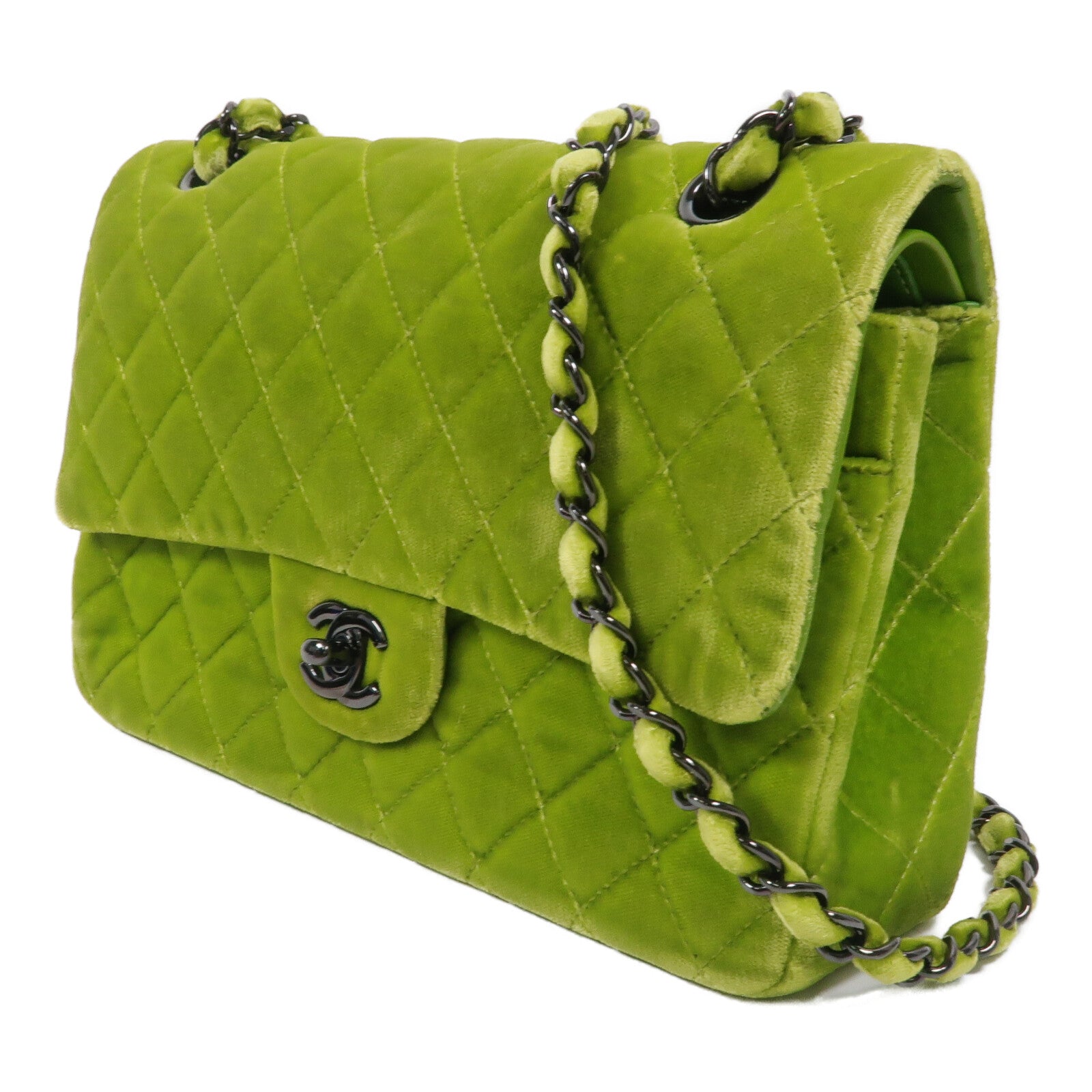 CHANEL 天鵝絨Classic 25鏈帶肩背袋