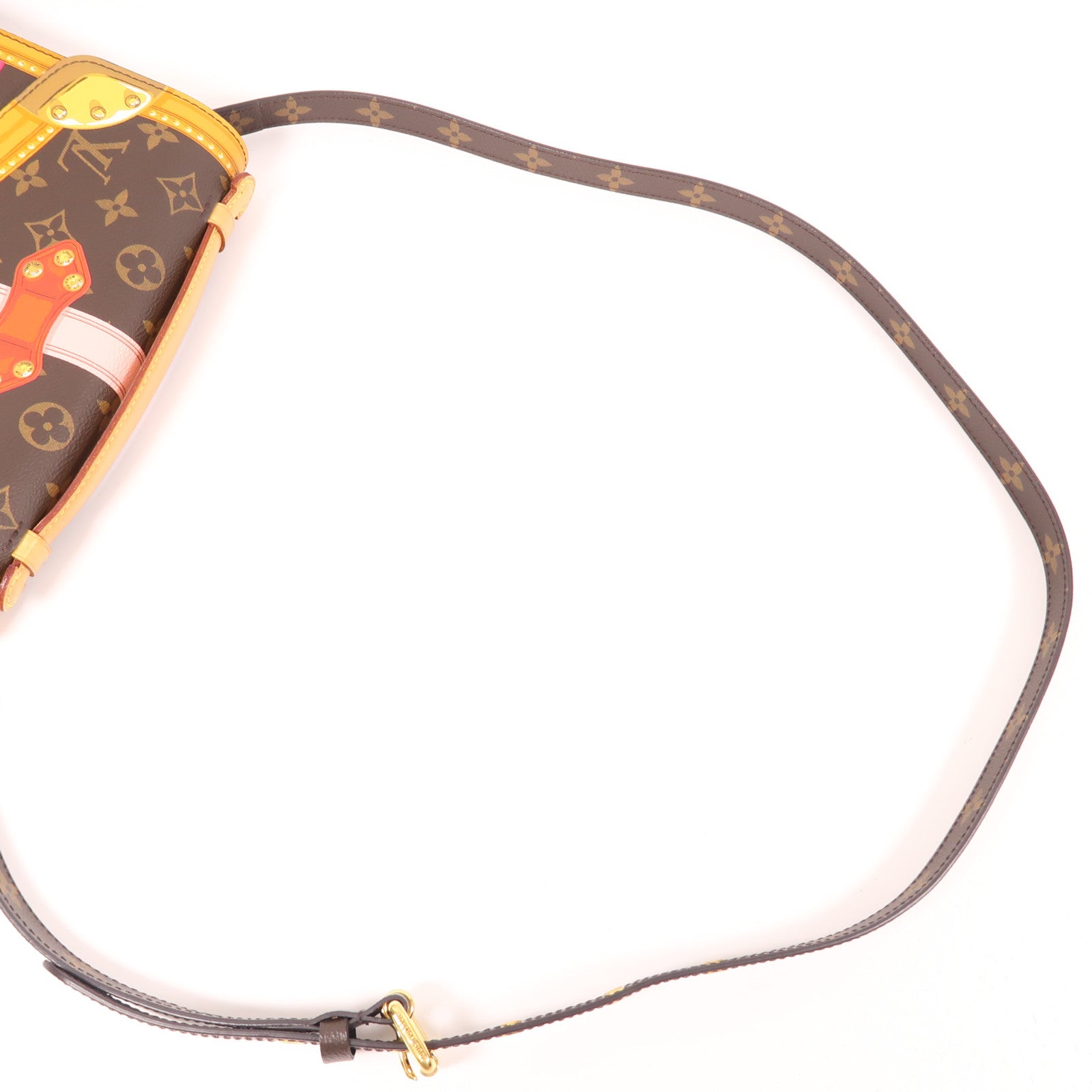 LOUIS VUITTON【激減優惠】 Monogram Summer Trunk Pochette Metis金扣手挽肩背兩用袋棕色/彩色