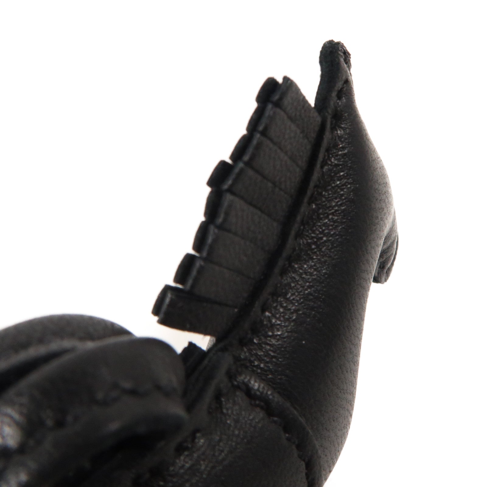 HERMES Swift皮革Rodeo PM掛飾So Black/黑色