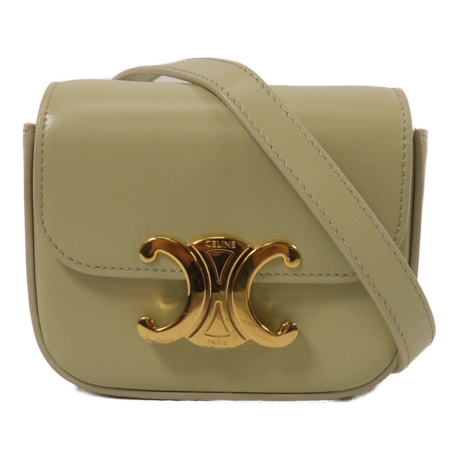 CELINE 牛皮皮革Mini Claude肩背袋