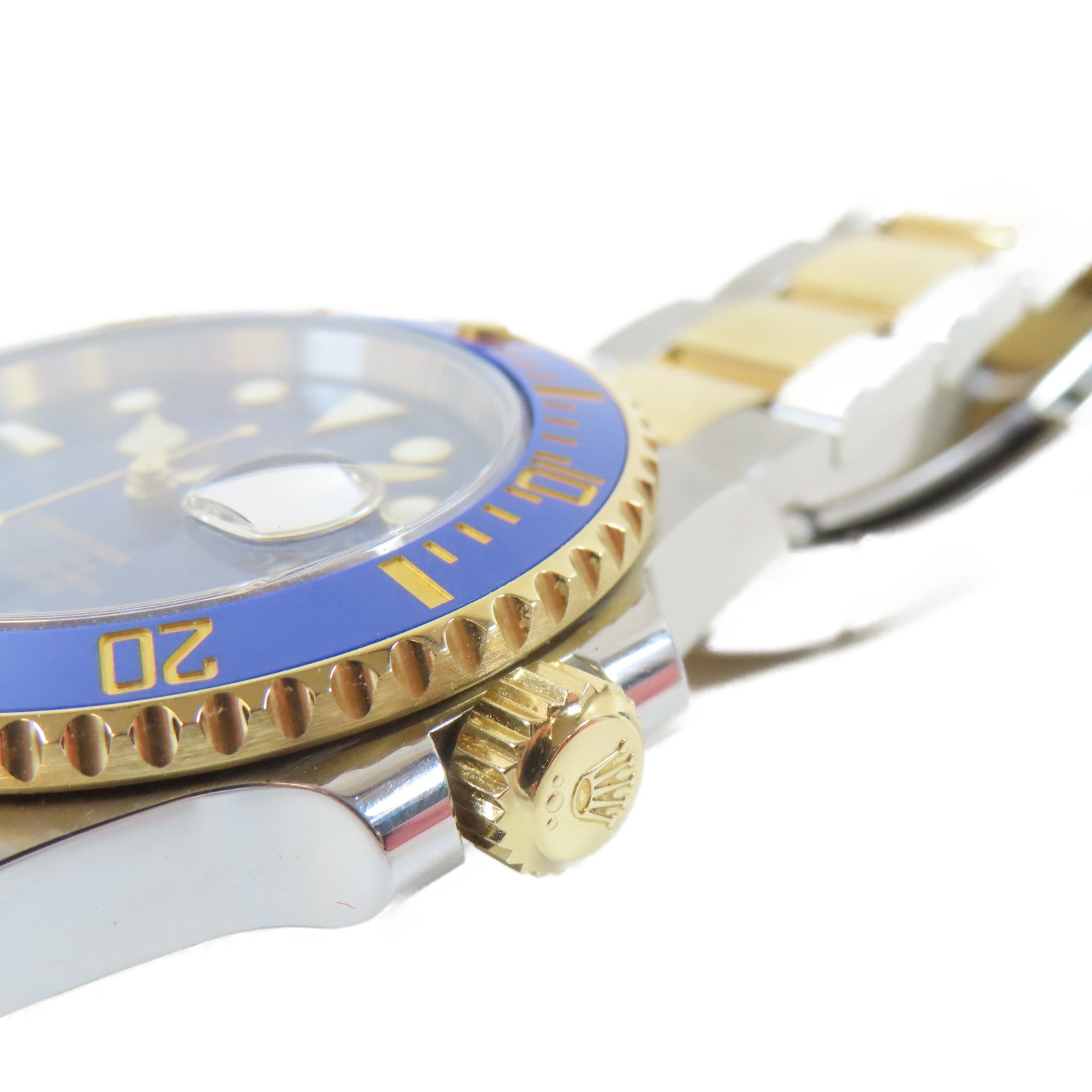 ROLEX 18K黃金/不鏽鋼Submariner Date手錶自動機芯藍色
