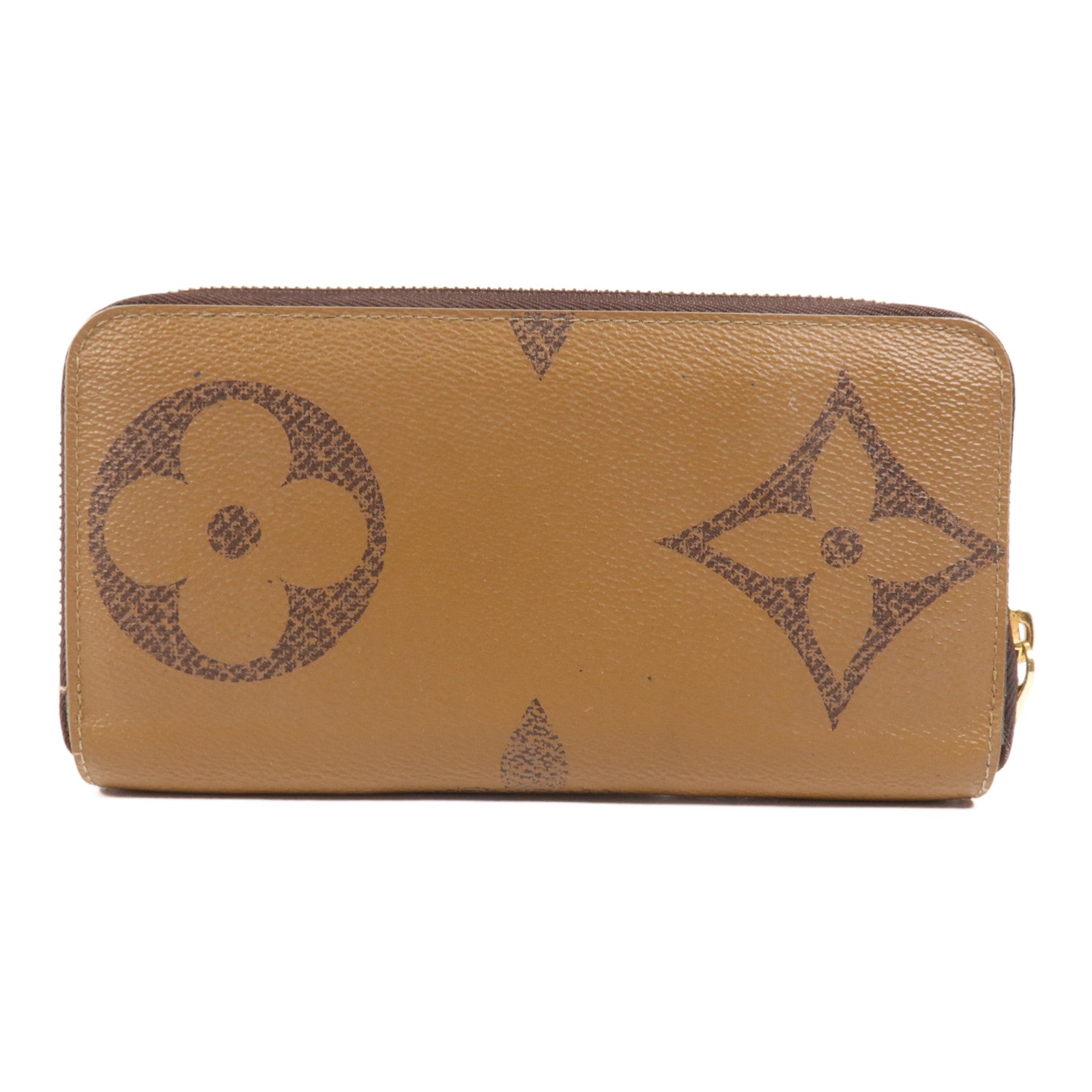 LOUIS VUITTON Monogram Giant Reverse Zippy Wallet金扣長錢包