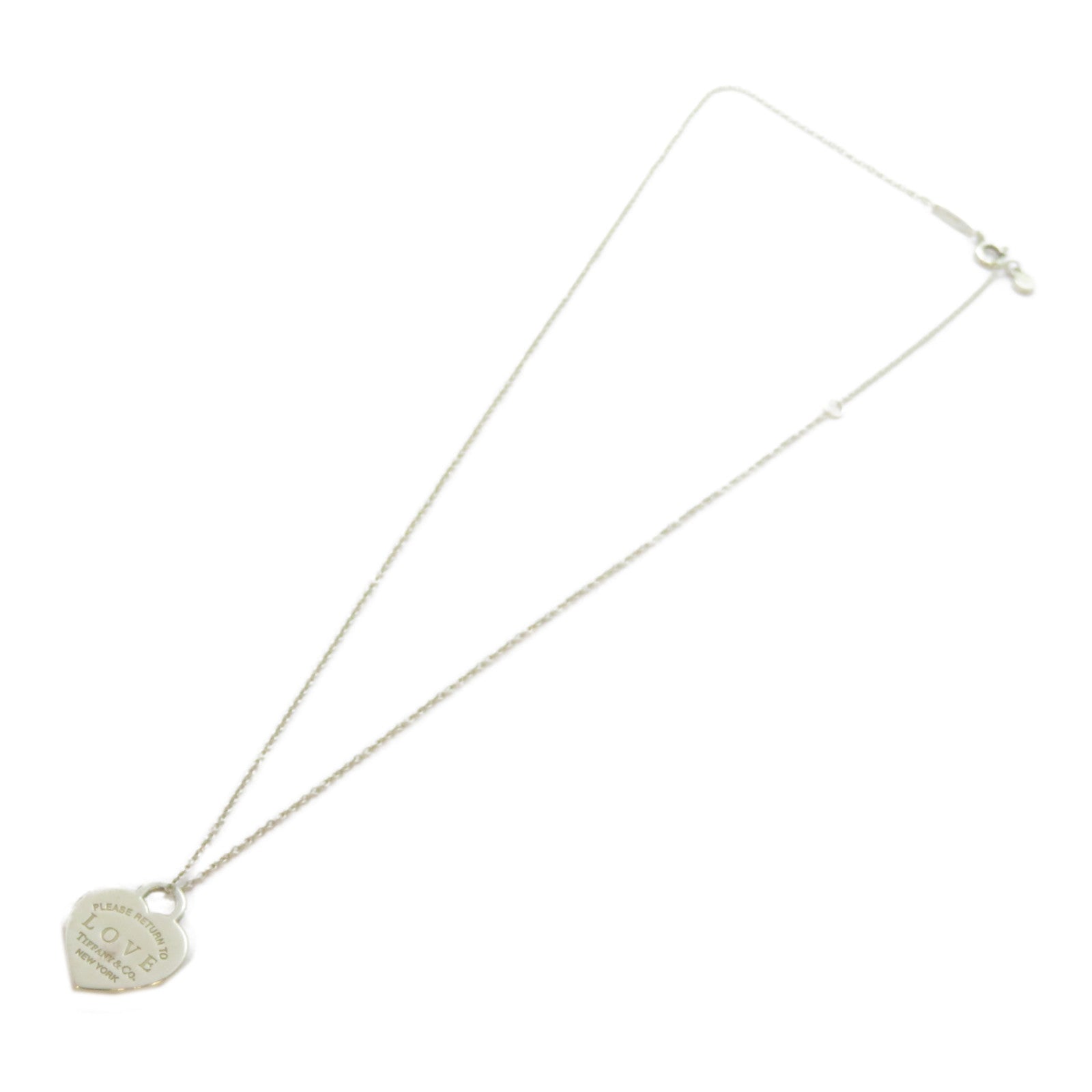 TIFFANY＆CO 925純銀Love Heart Necklace項鍊