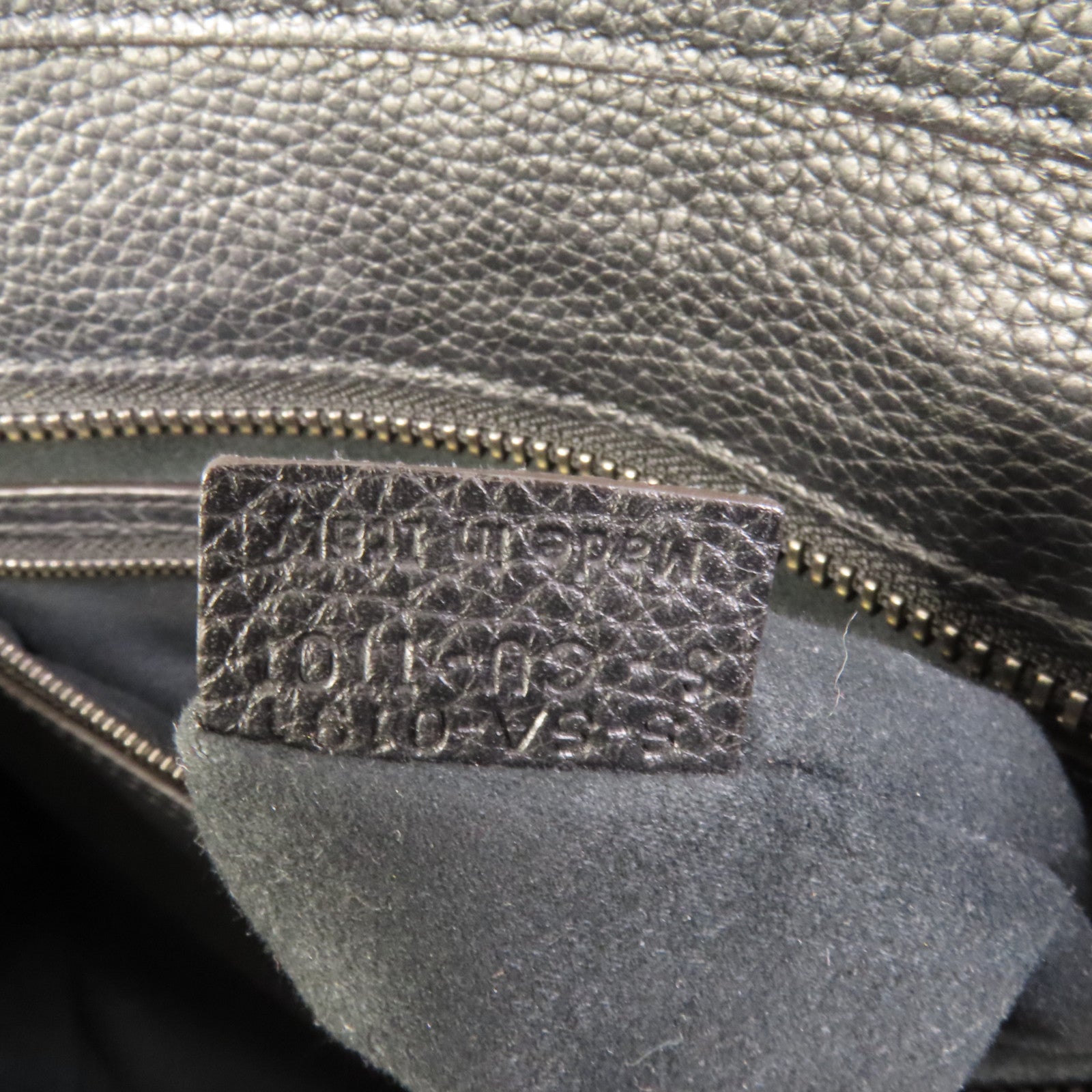 CELINE 牛皮皮革Mini Luggage銀扣手挽袋