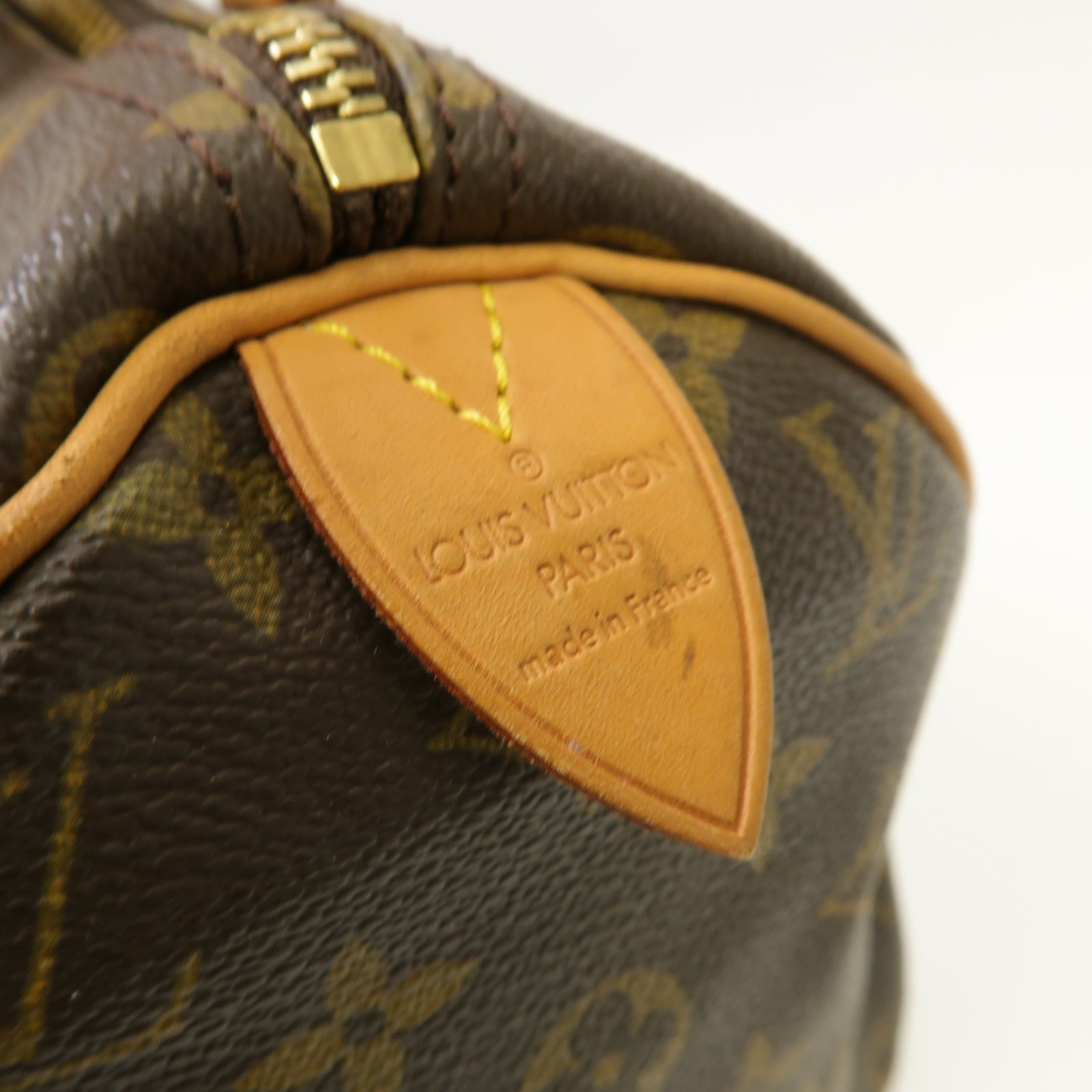 LOUIS VUITTON 【清倉大減價】Monogram Speedy 30 Hand Bag金扣手挽袋啡色