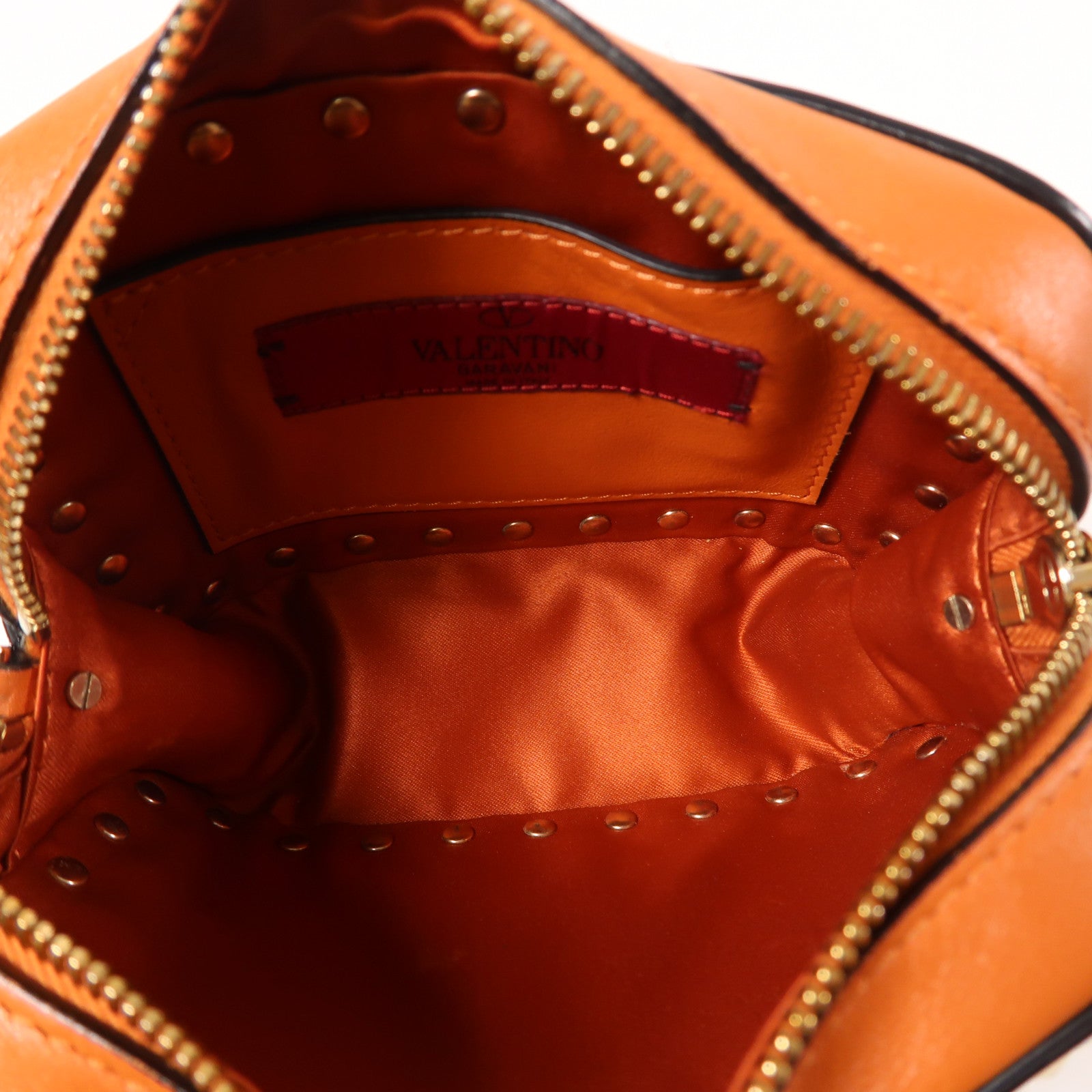 Valentino 牛皮皮革Chain Shoulder金扣鏈帶肩背袋