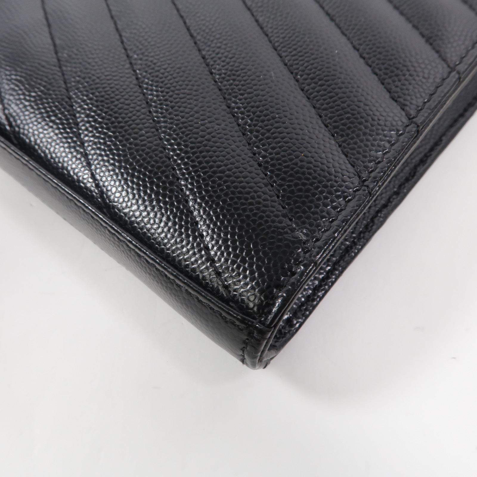 SAINT LAURENT 牛皮皮革Cassandre Envelope鏈帶肩背袋