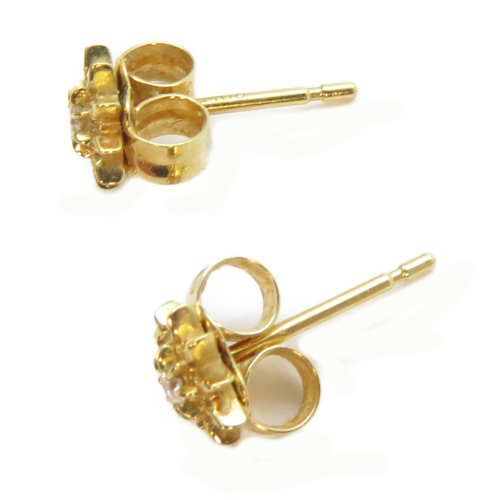 JEWELRY 18K黃金Diamond Earrings 0.02ct鑽石耳環