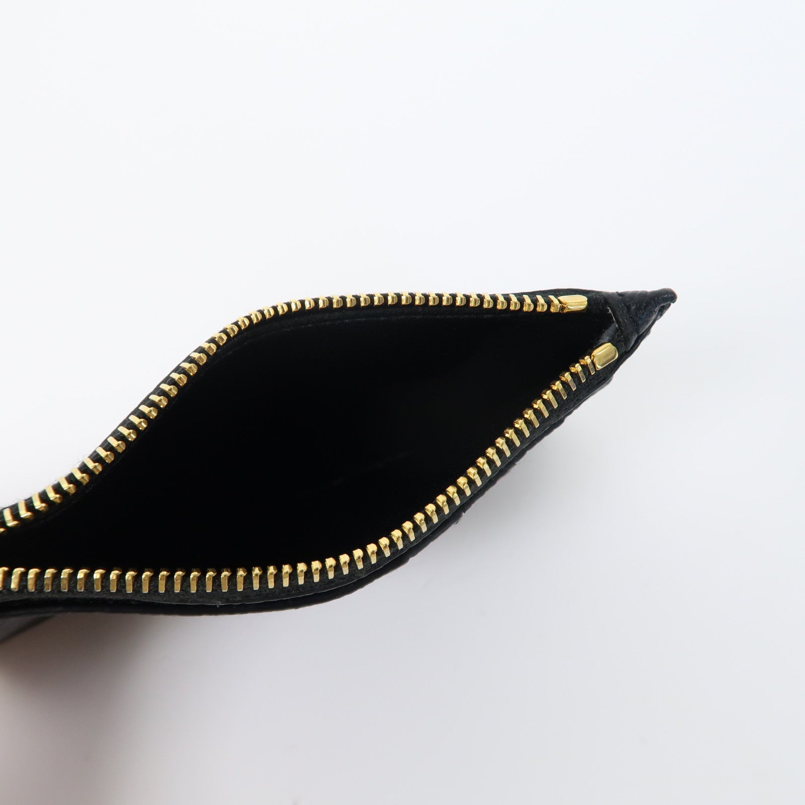 BALENCIAGA 牛皮皮革Card Case金扣卡片套黑色