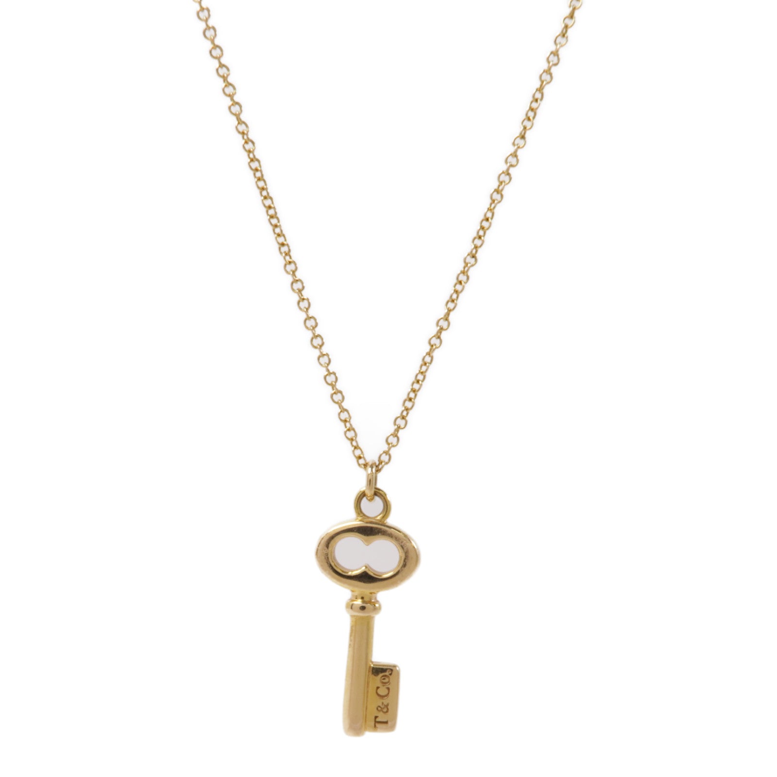 TIFFANY＆CO 18K黃金Key Necklace項鍊