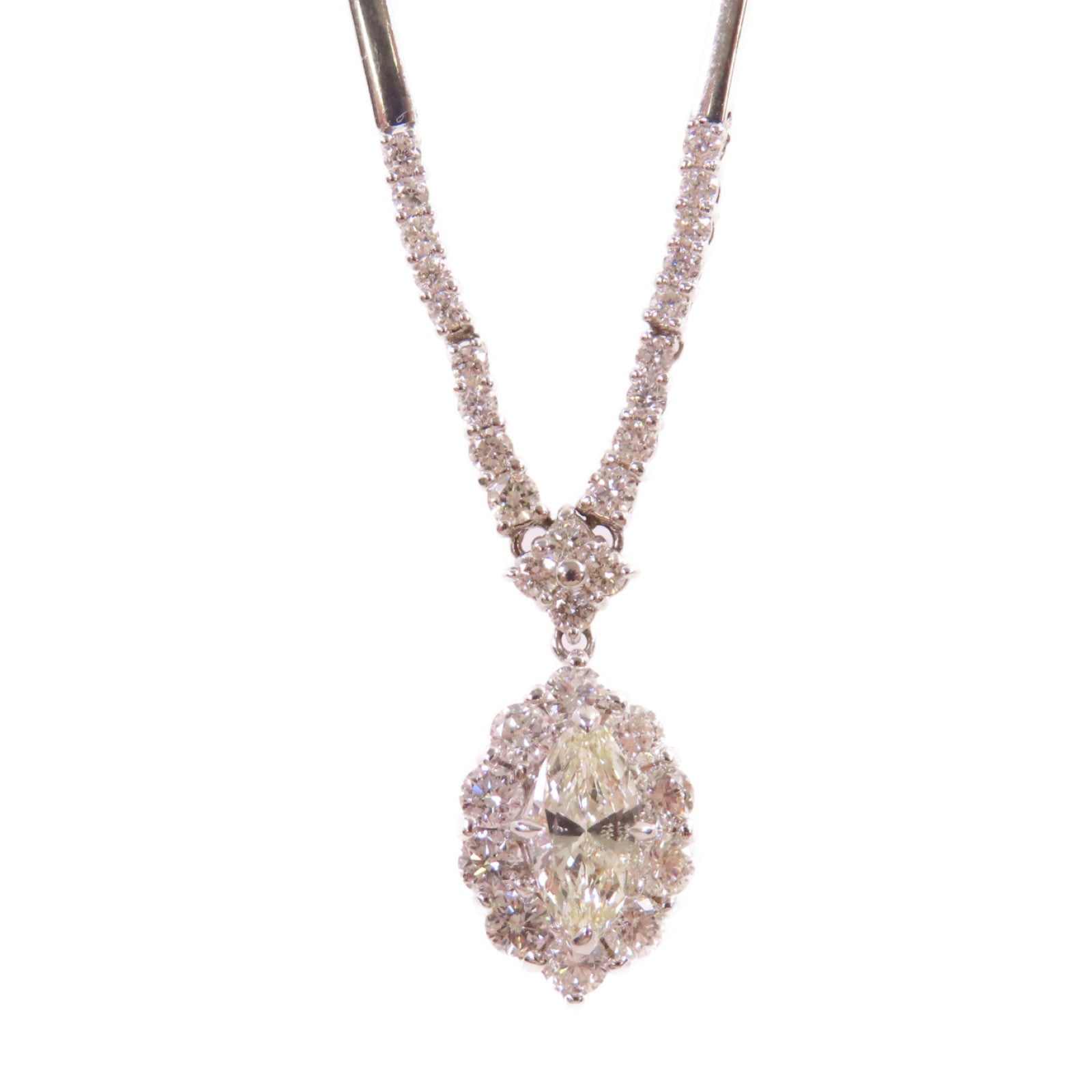 JEWELRY 18K白金/14K白金Diamond Necklace 0.76ct/0.88ct/0.55ct鑽石項鍊
