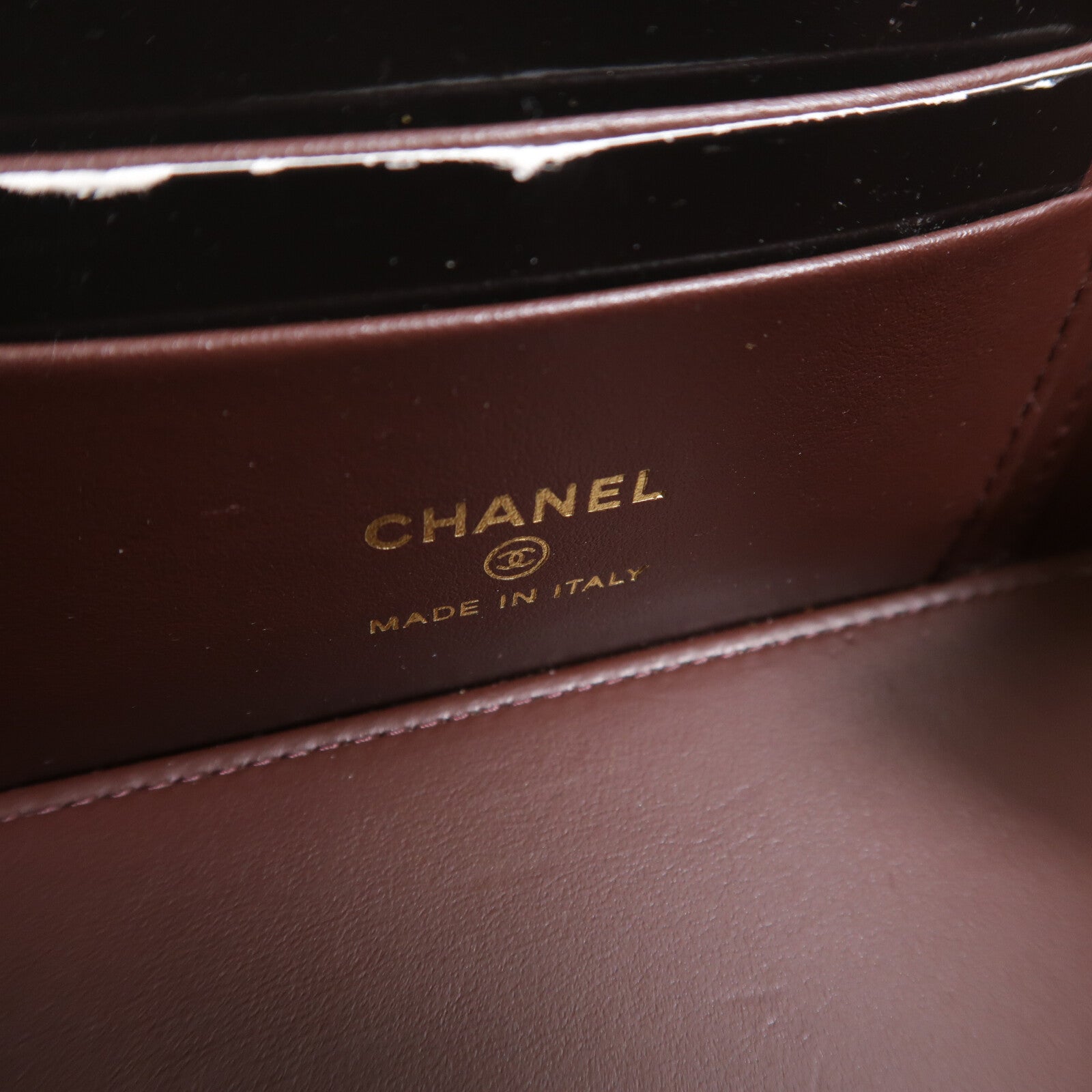CHANEL 牛皮皮革Vanity Case鏈帶肩背袋